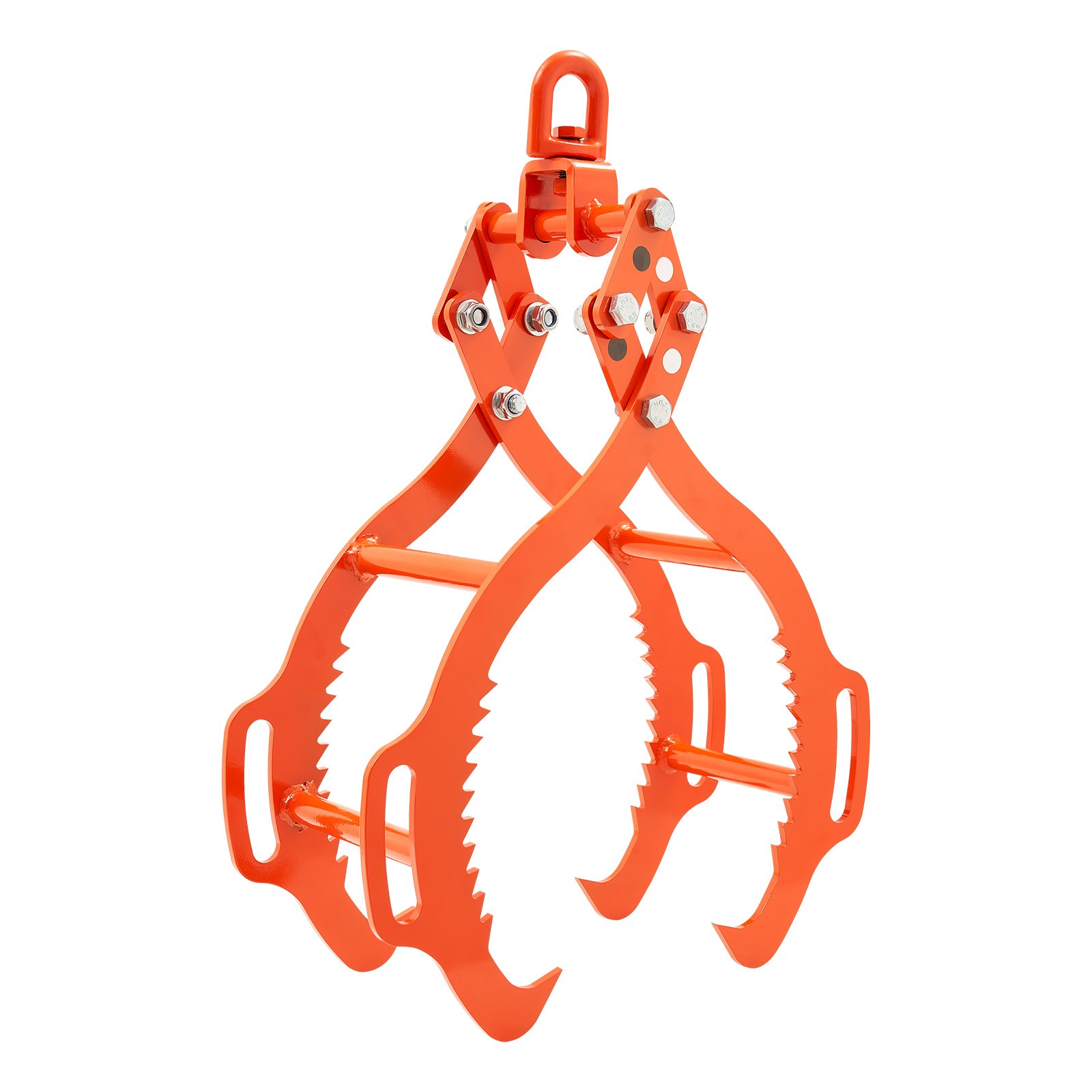 36in Log Lifting Tongs, 4-Claw Log Tongs, Heavy Duty Steel Log Grapple, 3300LBS Lifting Capacity, Swivel Log Graper Timber, Eagle Claw Design, Log Skidding Tongs for Trucks, Tractors, Forklifts - Image 1