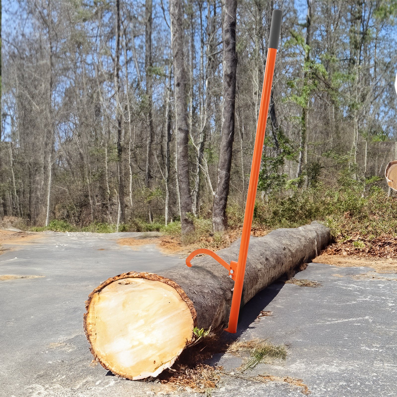 Cant Hook Tool, 59 in, Heavy Duty Steel Log Roller, Log Lifter Timber Jack for Max 32