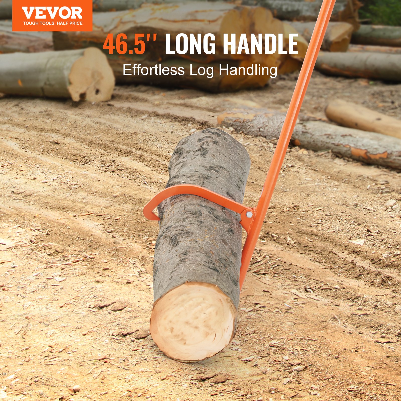 Cant Hook Tool, 46.5 in, Heavy Duty Steel Log Roller, Log Lifter Timber Jack 32