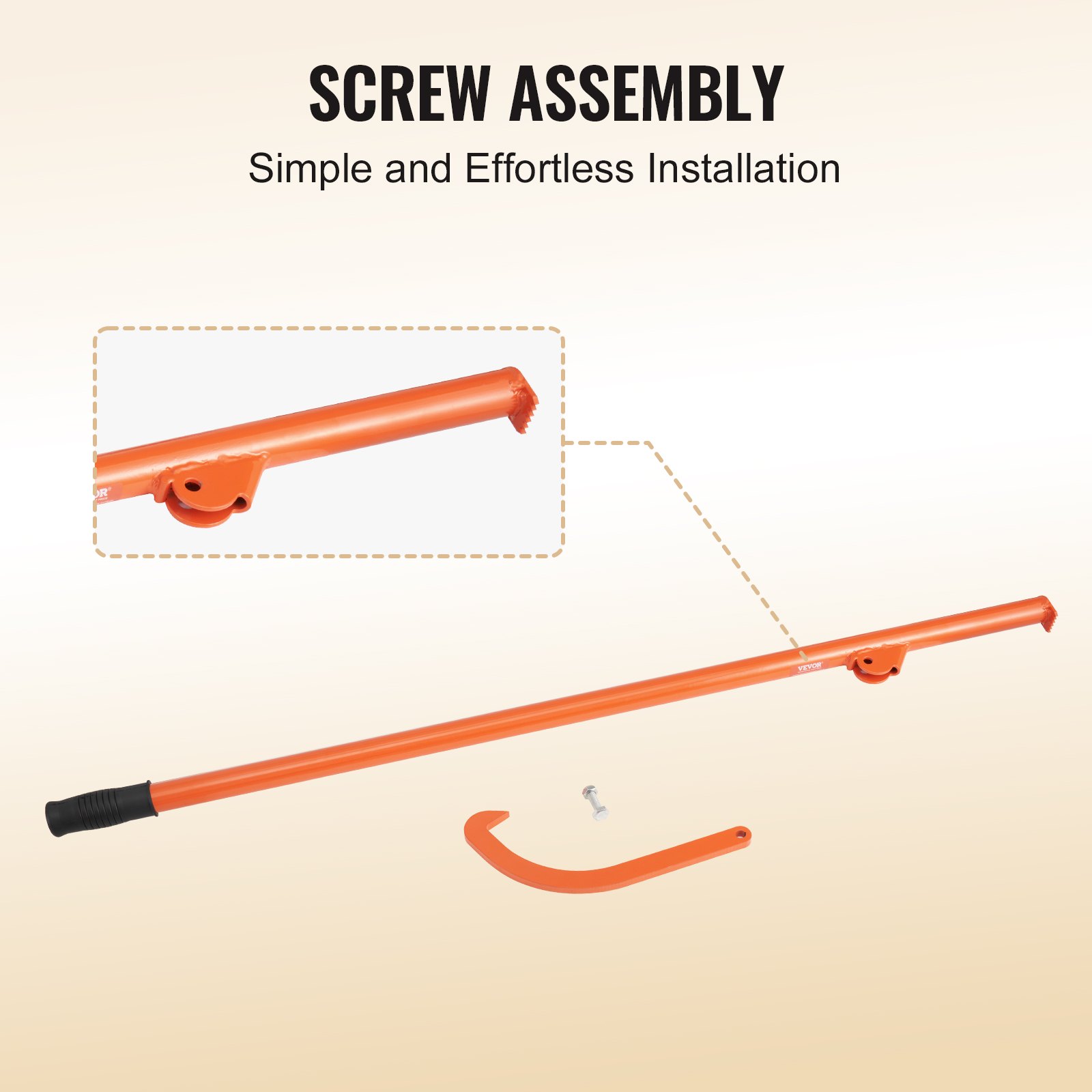 Cant Hook Tool, 46.5 in, Heavy Duty Steel Log Roller, Log Lifter Timber Jack 32