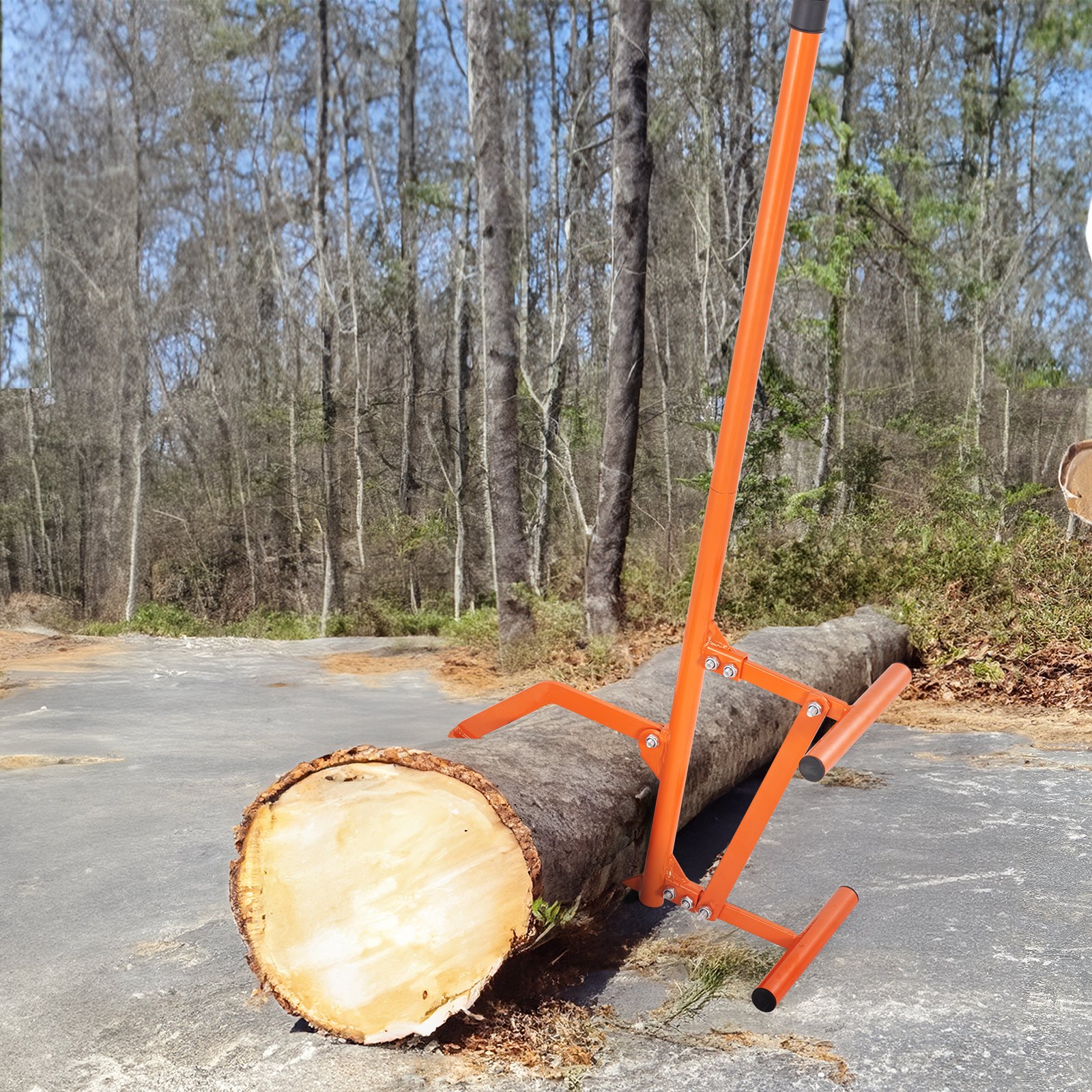 Timberjack, 46.5 in, Heavy Duty Steel Log Lifter, Log Roller with Adjustable Cant Hook, Logging Tools Log Jack for Logs Ups to 15