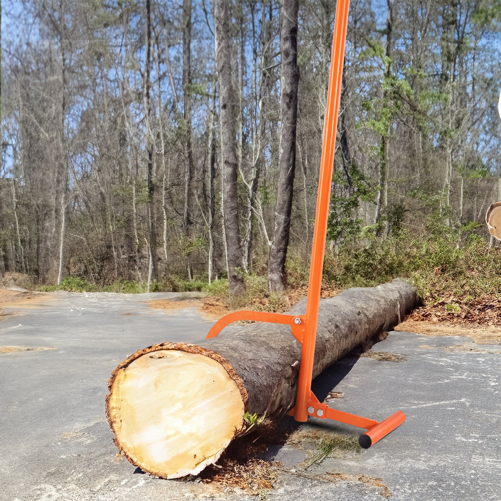 Timberjack, 48 in, Heavy Duty Log Lifter with Metal Handle, Log Roller with Adjustable Cant Hook, Logging Tools Log Jack for Logs Ups to 15