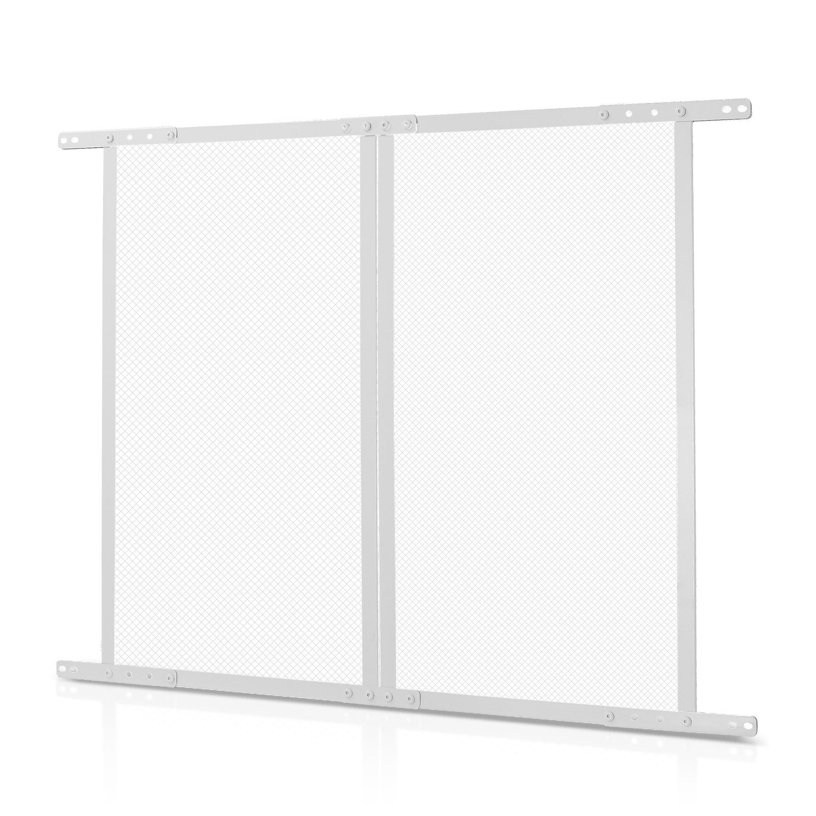 RV Screen Door Protector, 660.4 x 609.6 mm Door Grille, Easy to Install and Disassemble, Reinforced Breathable Protective Mesh, Aluminum Alloy Camper RV Entry Protector for Pet Protection, White - Image 1