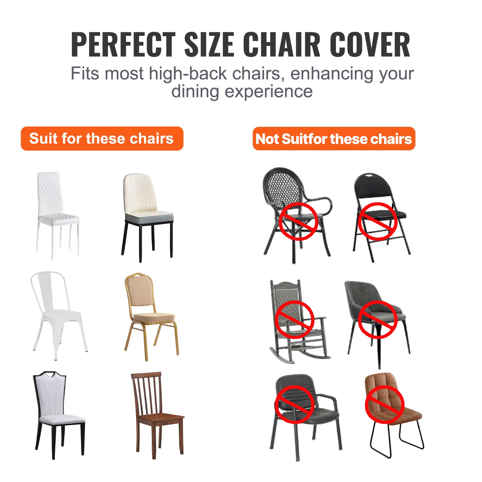 Stretch Spandex Folding Chair Covers, Universal Fitted Chair Cover, Removable Washable Protective Slipcovers, for Wedding, Holiday, Banquet, Party, Celebration, Dining (50PCS Black) - Image 3