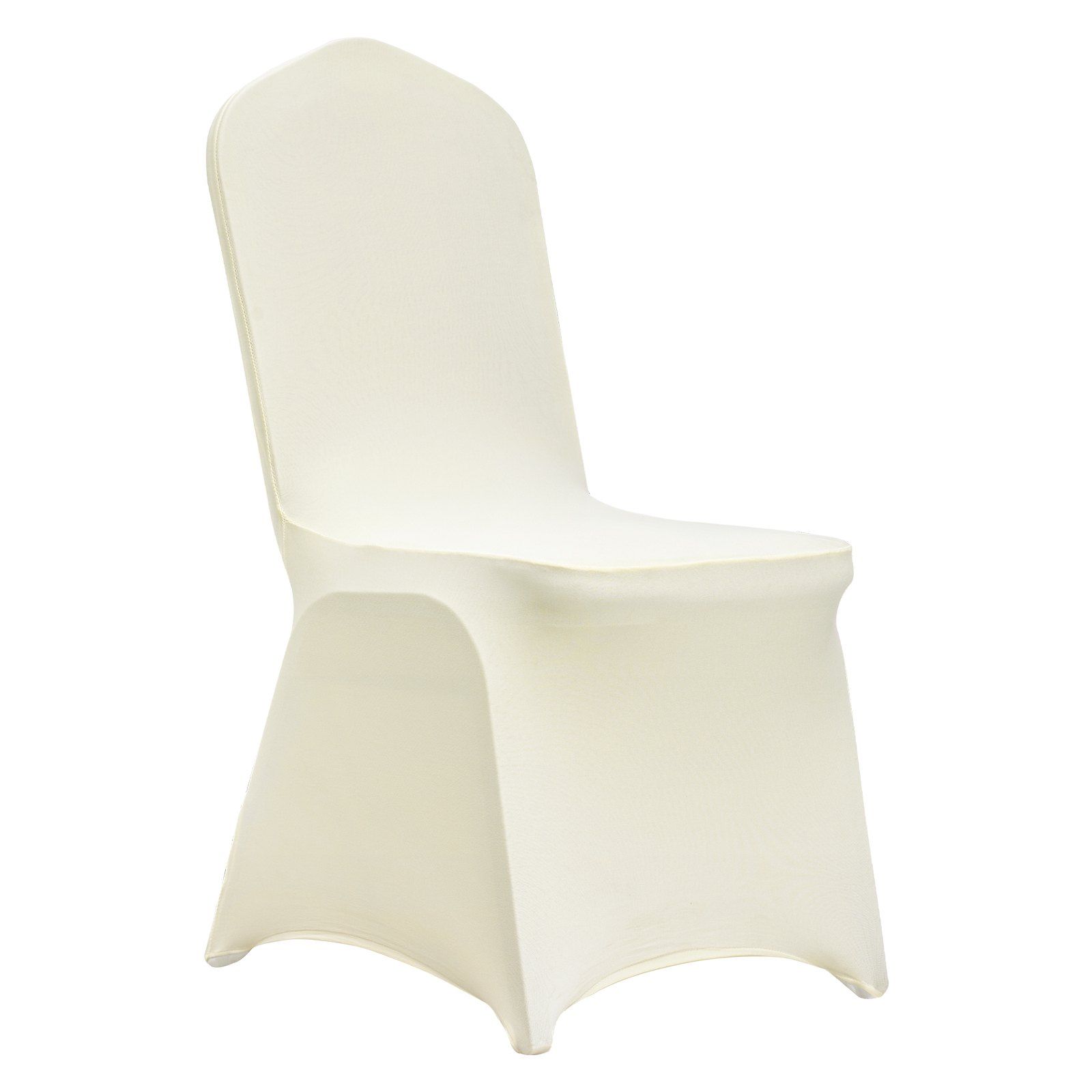 Stretch Spandex Folding Chair Covers, Universal Fitted Chair Cover, Removable Washable Protective Slipcovers, for Wedding, Holiday, Banquet, Party, Celebration, Dining (30PCS Beige) - Image 1