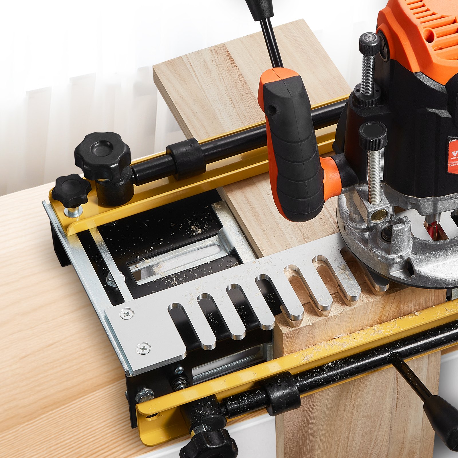 Dovetail Jig, 310 mm Width, Dove Tailing Router Jigs with Router Bit & 1/2” Template, Precise Alignment Dove Tail Jig, Mortise and Tenon Jig Woodworking Tools for Furniture & Wood Cabinet Making - Image 8