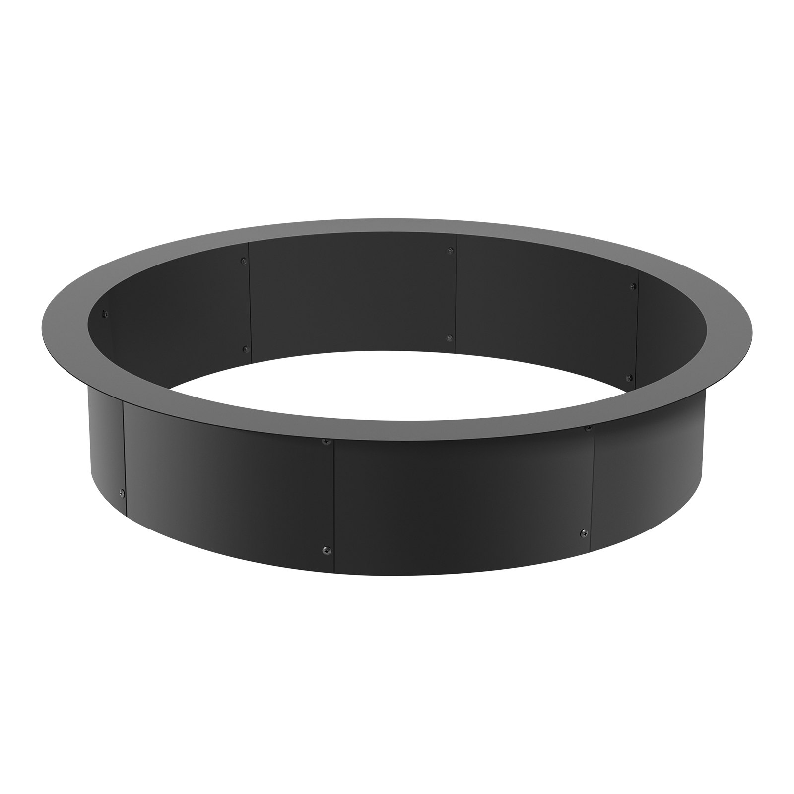 Fire Pit Ring, 40-Inch Outer/36-Inch Inner Diameter, 10inch Height 2.5mm Thick Fire Pit Insert, Heavy Duty Carbon Steel Liner DIY Campfire Ring above or In-Ground, for Outdoor Camping, Bonfires - Image 1