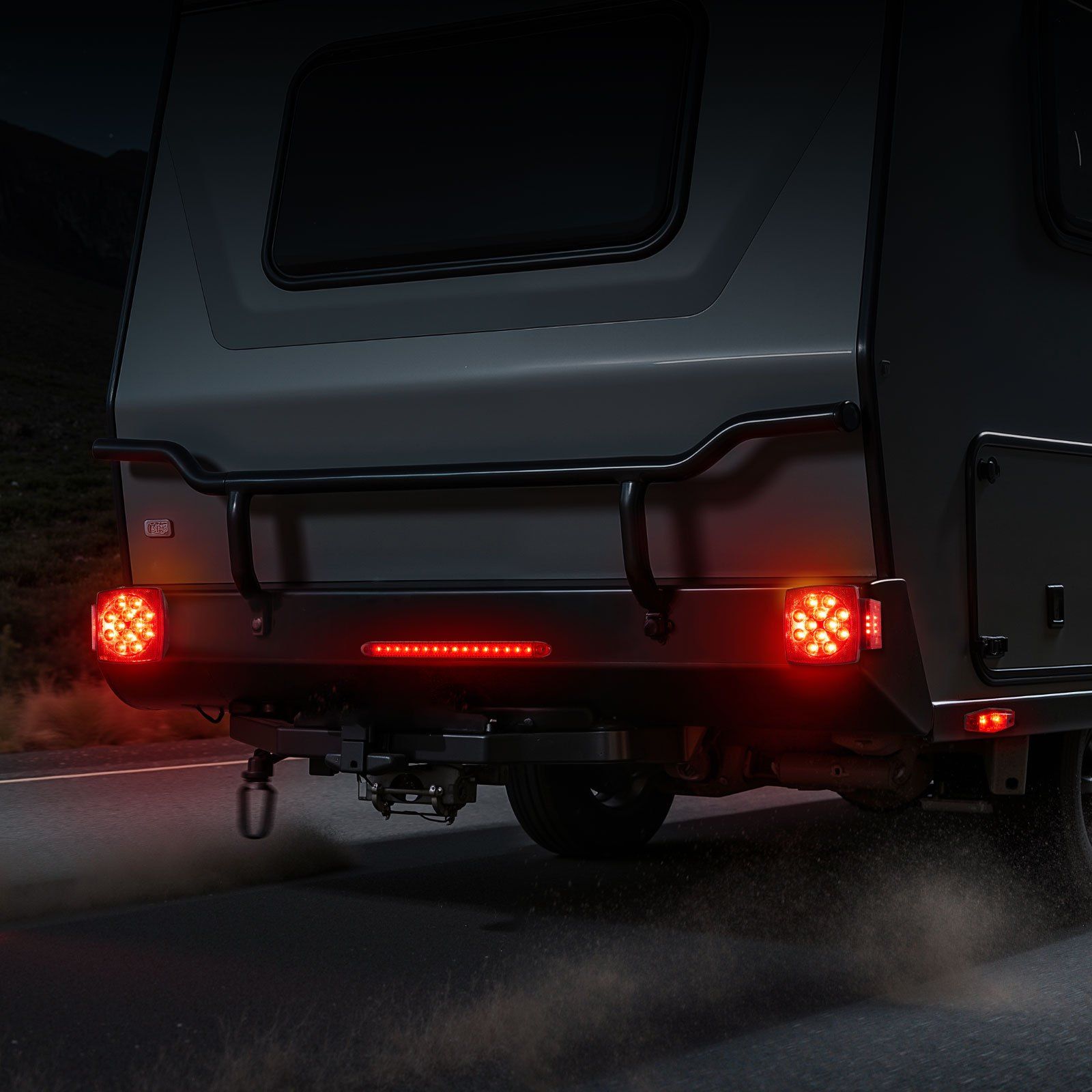 Trailer Lights, LED Trailer Tail Lights Kit with Stop Brake Turn Tail License Plate Clearance Lamp, Waterproof Tow Lighting Kit with Wiring Harness for Boat Truck Camper RV Snowmobile Caravan - Image 8