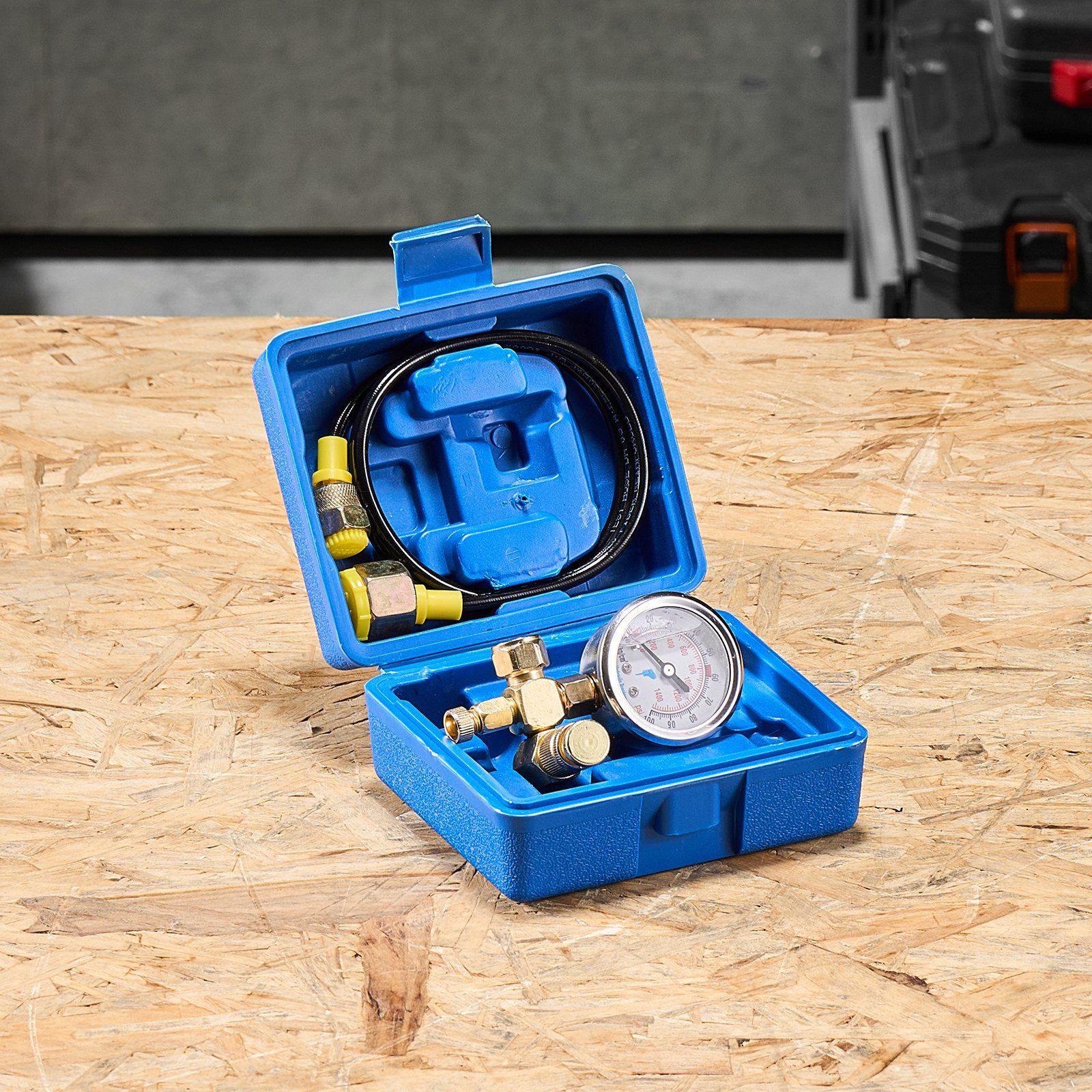 Hydraulic Nitrogen Accumulator Charging Kit, 0-100 Bar Nitrogen Fill Kit, Pressure Test System with 1 Pressure Gauge, 1 Gas Hose, 1 Valve Body and 1 CGA580 Adapter for Construction Machinery - Image 8
