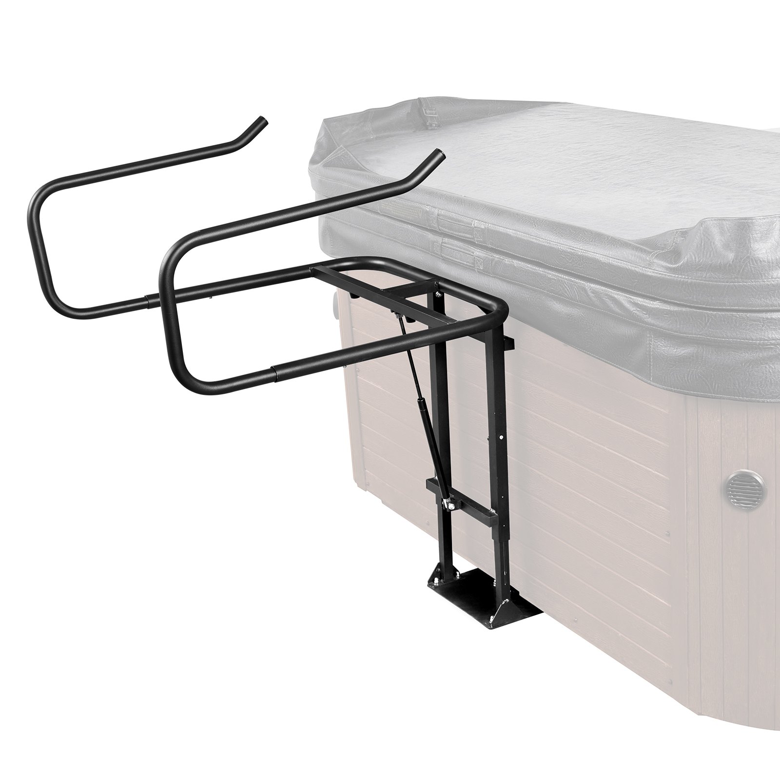 Hot Tub Cover Lift, Spa Cover Lift, Hydraulic, Height 84.07cm - 104.9cm Width 134.87cm - 234.95cm Adjustable, Installed Underneath on one Sides, Suitable for Various Sizes of Hot Tubs, Spa - Image 1