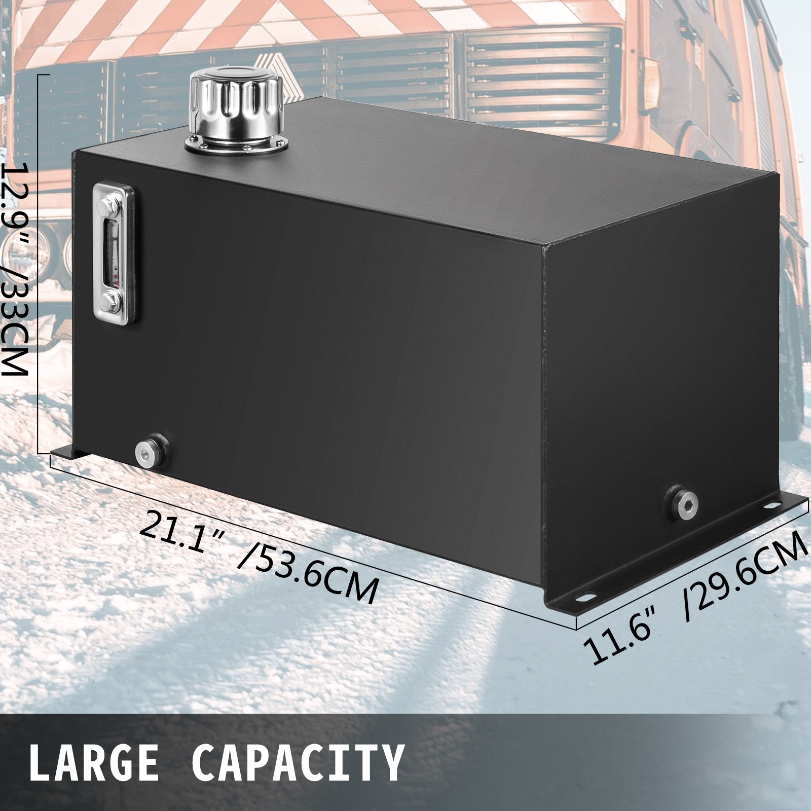 Hydraulic Fluid Reservoir Tank 10 Gallon Hydraulic Oil Reservoir Hydraulic Steel Tank Reservoir, Hydraulic Oil Tank Reservoir, Hydraulic Reservoir with a Temp Gauge - Image 5