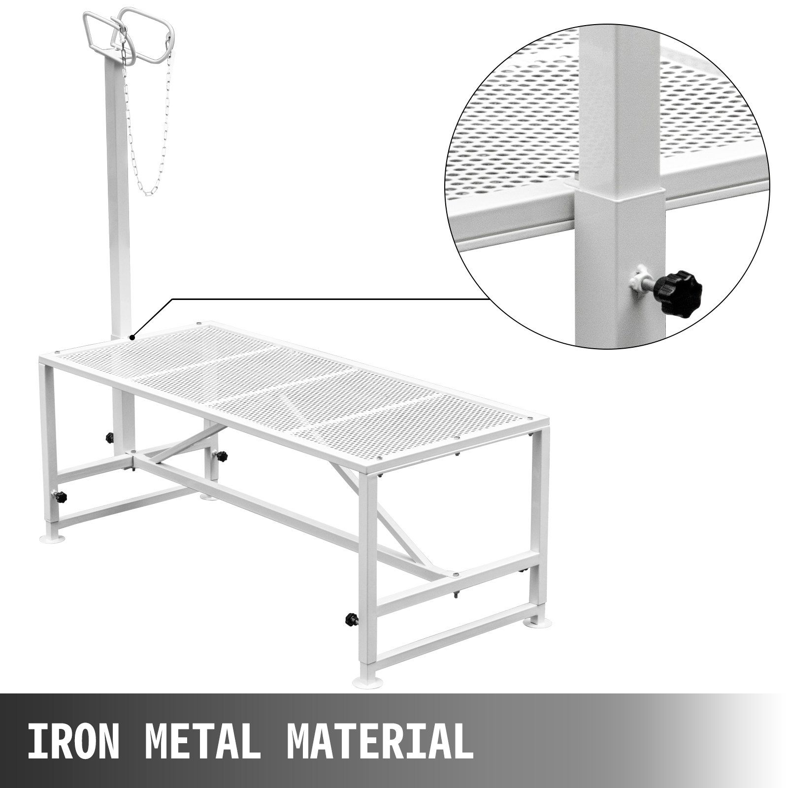 Livestock Stand 51x23 inches, Trimming Stand with Straight Head Piece, Goat Trimming Stand Metal Frame Sheep Shearing Stand Livestock Trimming Stands - Image 2