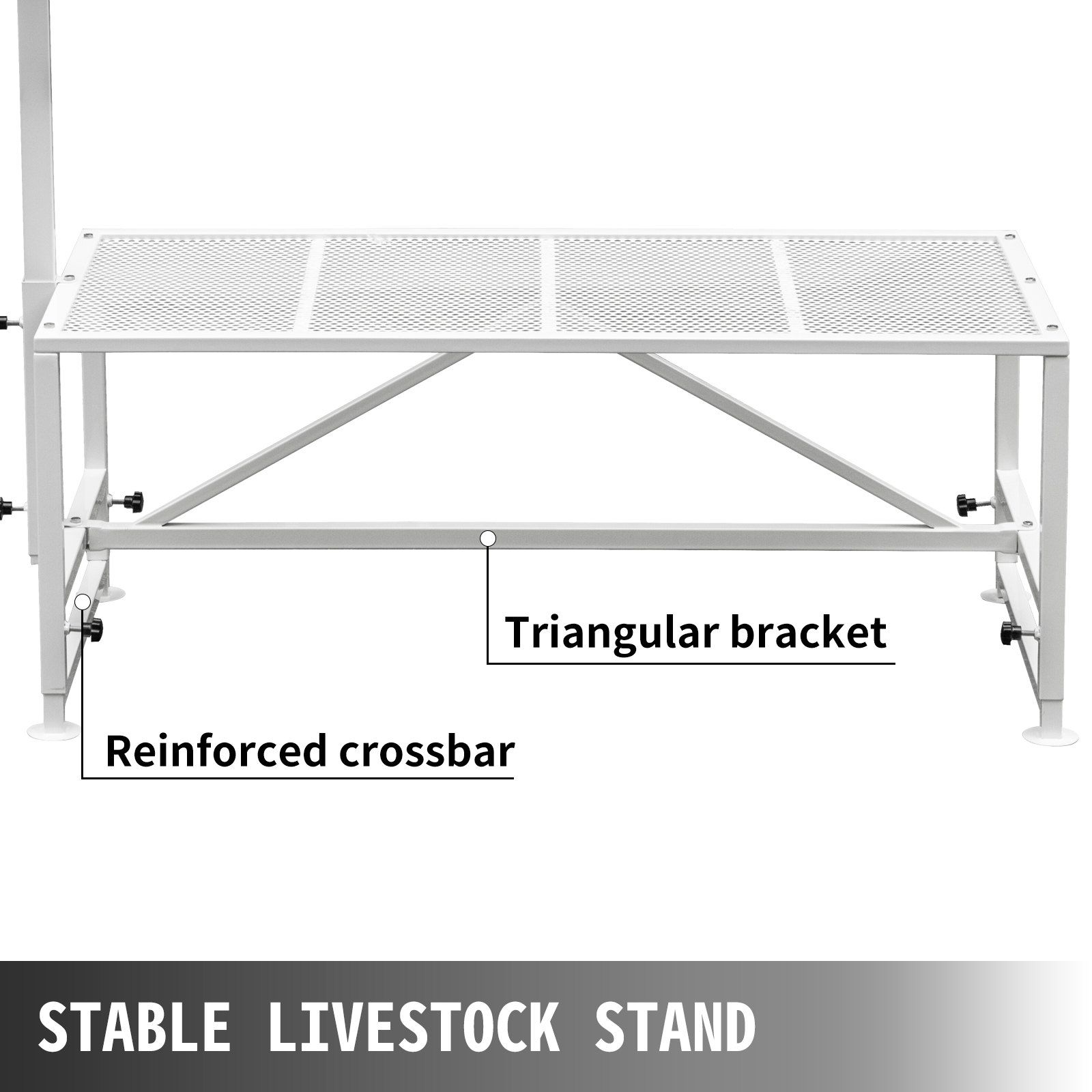 Livestock Stand 51x23 inches, Trimming Stand with Straight Head Piece, Goat Trimming Stand Metal Frame Sheep Shearing Stand Livestock Trimming Stands - Image 6