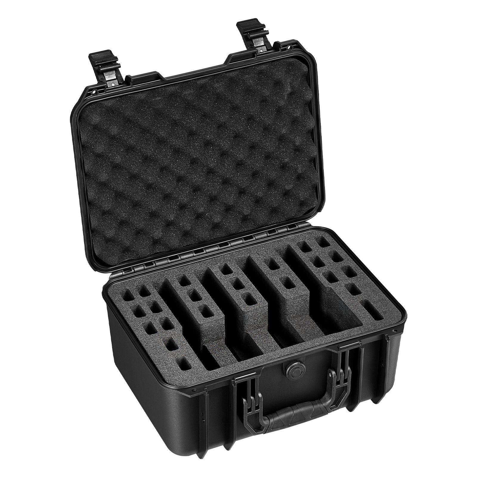 Hard Pistol Case, Heavy Duty Hard Gun Case with XPE Foam Lining, Waterproof Pistol Storage Box with Customizable Interior & Handle for Gun, Lenses, Camera, Gear, TSA Compliant, 404x319x192 mm - Image 1