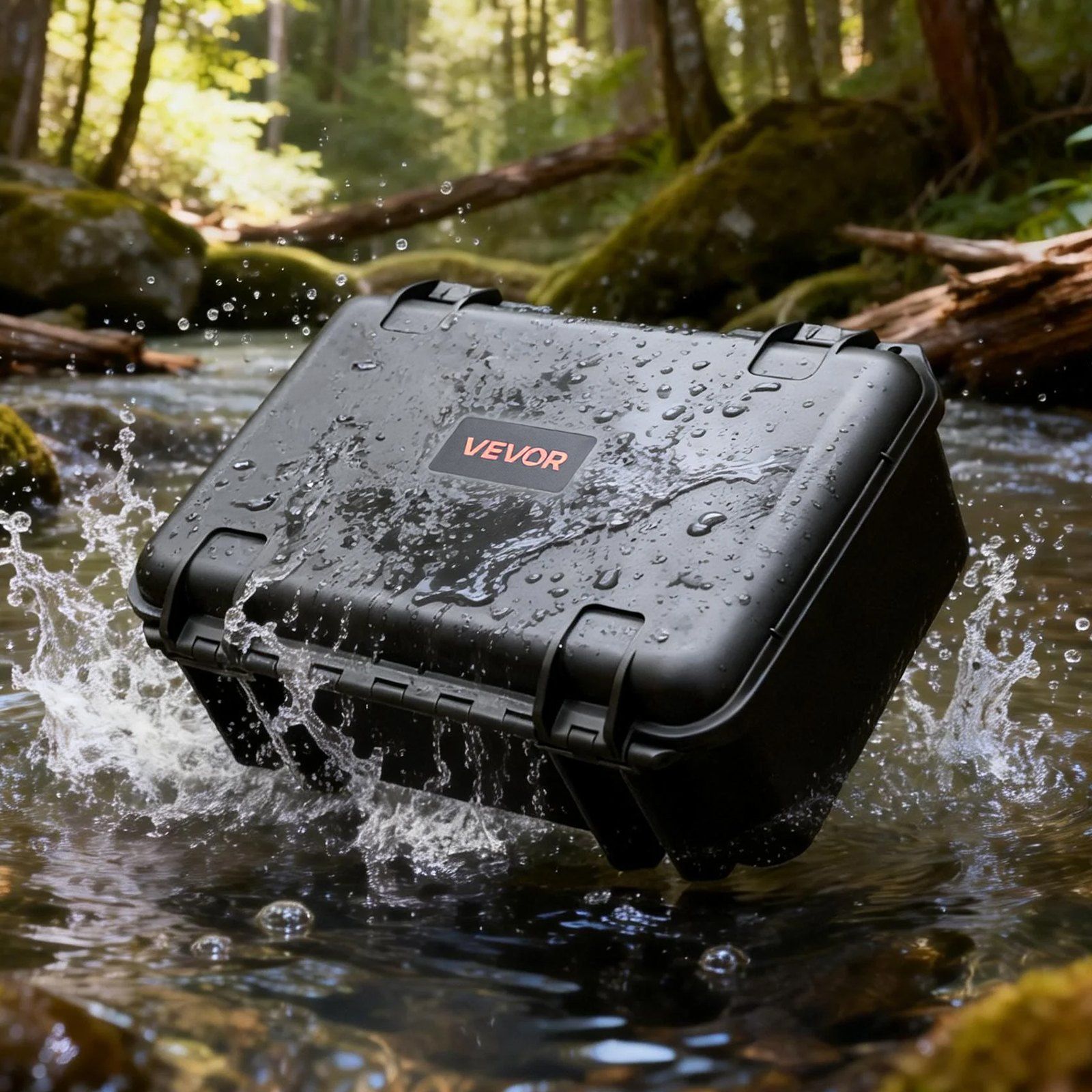 Hard Pistol Case, Heavy Duty Hard Gun Case with XPE Foam Lining, Waterproof Pistol Storage Box with Customizable Interior & Handle for Gun, Lenses, Camera, Gear, TSA Compliant, 404x319x192 mm - Image 8