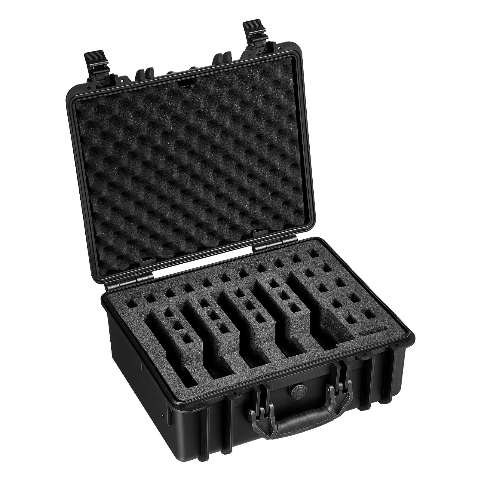 Hard Pistol Case, Heavy Duty Hard Gun Case with XPE Foam Lining, Waterproof Pistol Storage Box with Customizable Interior & Handle for Gun, Lenses, Camera, Gear, TSA Compliant, 475x415x215 mm - Image 1