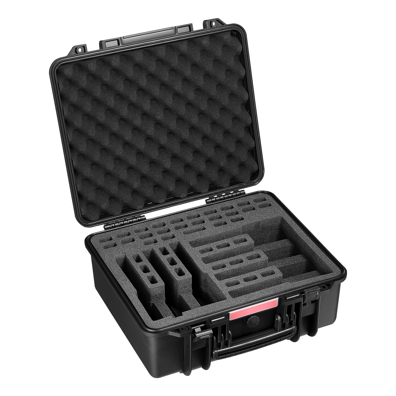 Hard Pistol Case, Heavy Duty Hard Gun Case with XPE Foam Lining, Waterproof Pistol Storage Box with Customizable Interior & Handle for Gun, Lenses, Camera, Gear, TSA Compliant, 491x434x211 mm - Image 1