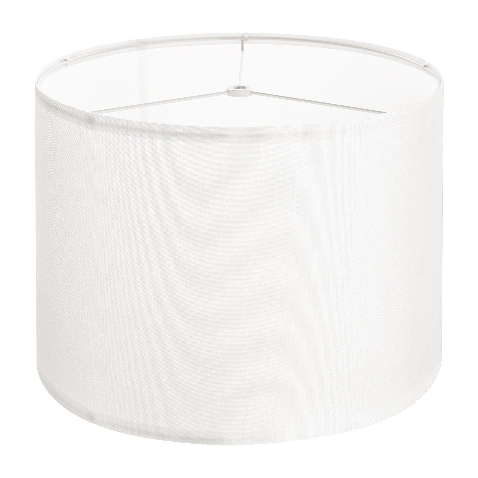 Drum Lamp Shade, 33 cm Top x 33 cm Bottom x 25 cm High, Medium Drum Linen Lampshade, Replacement Lamp Shade for Table Lamps Floor Lamps Pendant Lights, Easy Assembly Required (Off-white Linen) - Image 1