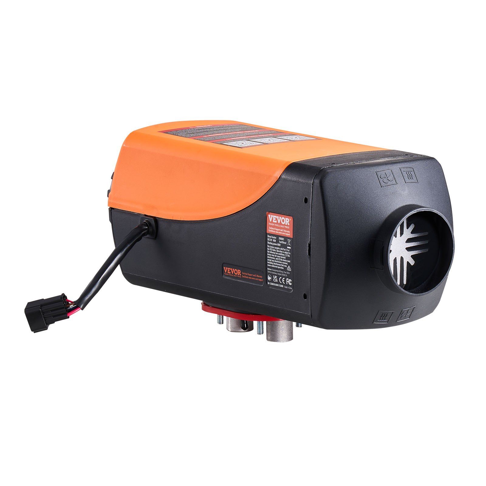 Diesel Air Heater, 8 kW DC12-24V, Fast Heating Diesel Parking Heater with Remote Control and Color Digital Display, 10L Fuel Tank, Low Noise, Voice Announcement, for RV, Truck, Boat and Trailer - Image 1
