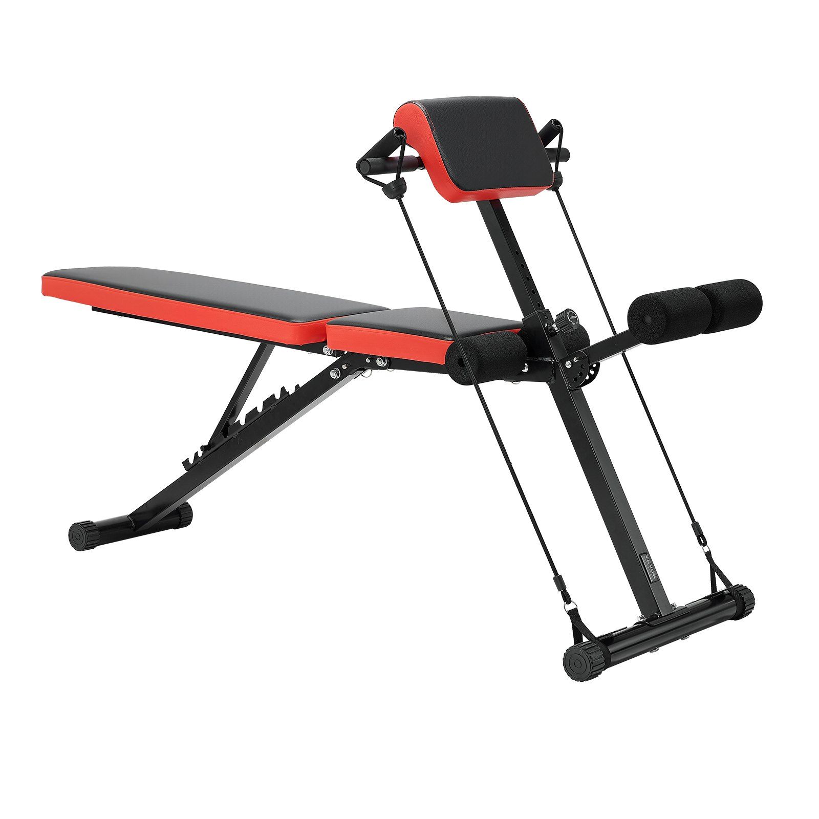 Multi-Functional Weight Bench for Full Body Workout, Roman Chair Hyperextension Bench, 770 lbs Adjustable & Foldable Equipment for Back Arm Core Ab Workout, Sit Up Exercise Machine for Home Gym - Image 1