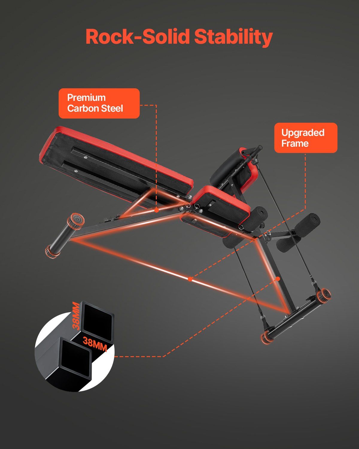 Multi-Functional Weight Bench for Full Body Workout, Roman Chair Hyperextension Bench, 770 lbs Adjustable & Foldable Equipment for Back Arm Core Ab Workout, Sit Up Exercise Machine for Home Gym - Image 5