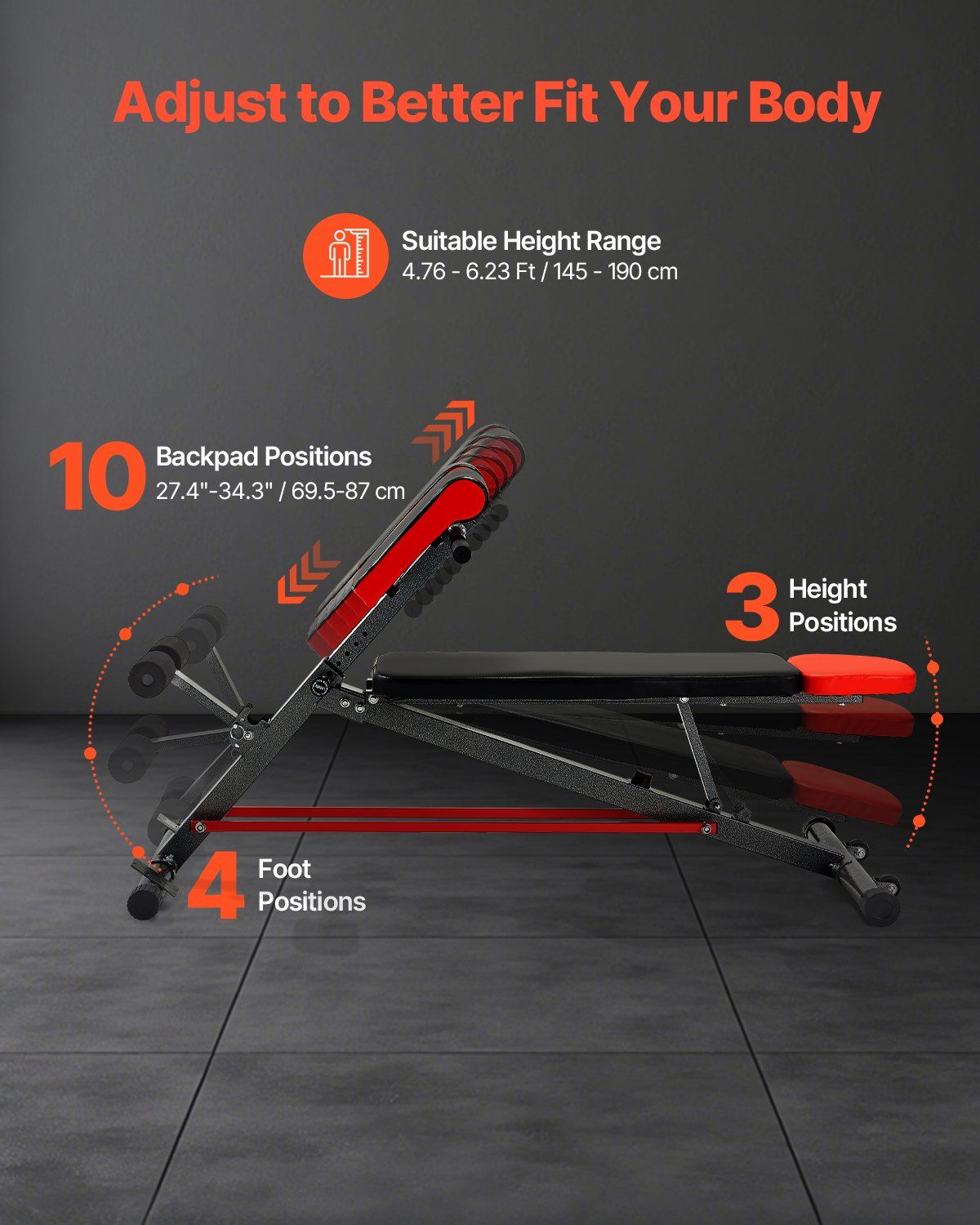 Multi-Functional Weight Bench for Full Body Workout, Roman Chair Hyperextension Bench, 660 lbs Adjustable Extension Equipment for Back Arm Core Ab Workout, Sit Up Exercise Machine for Home Gym - Image 4