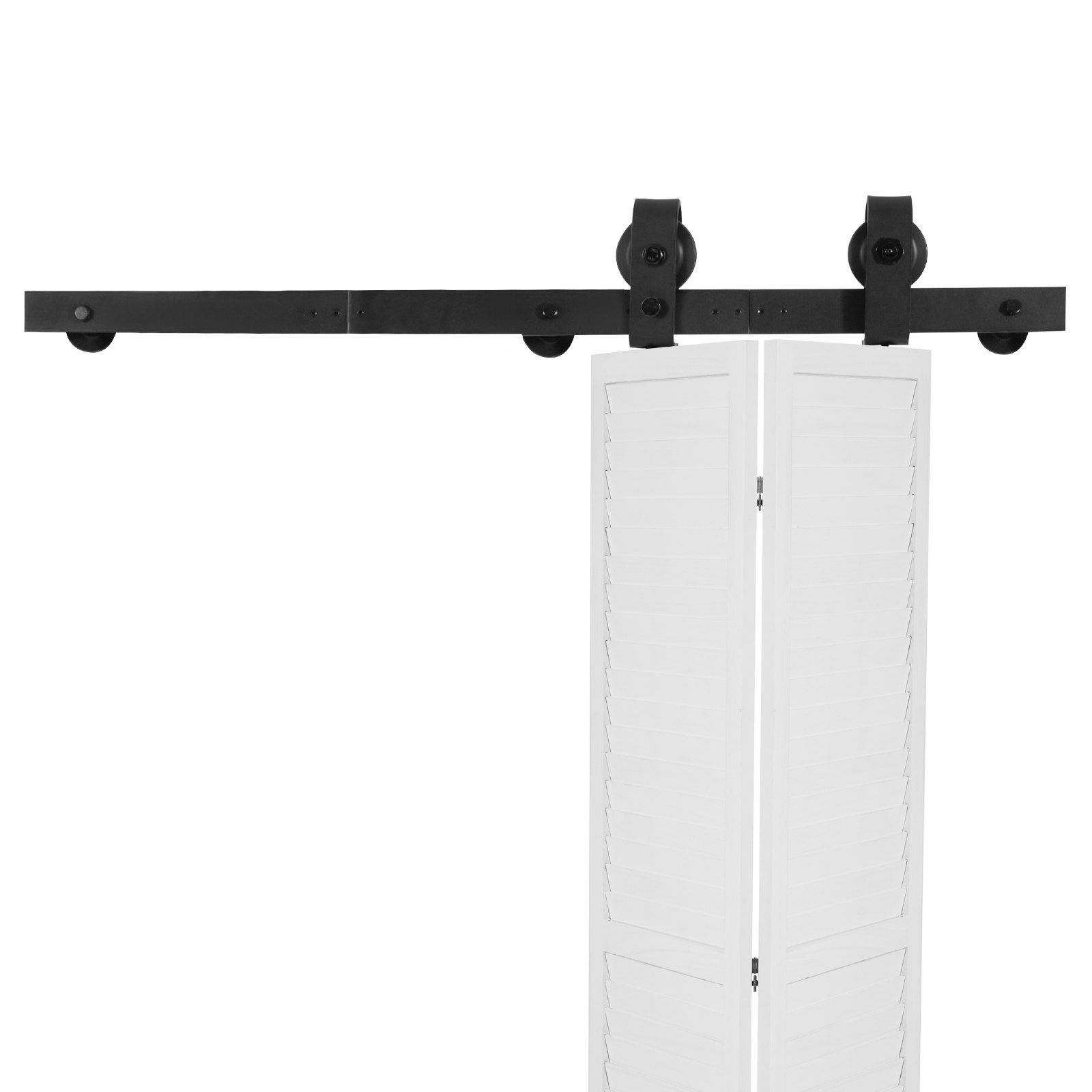 Bi-Folding Sliding Barn Door Hardware Track Kit, 36