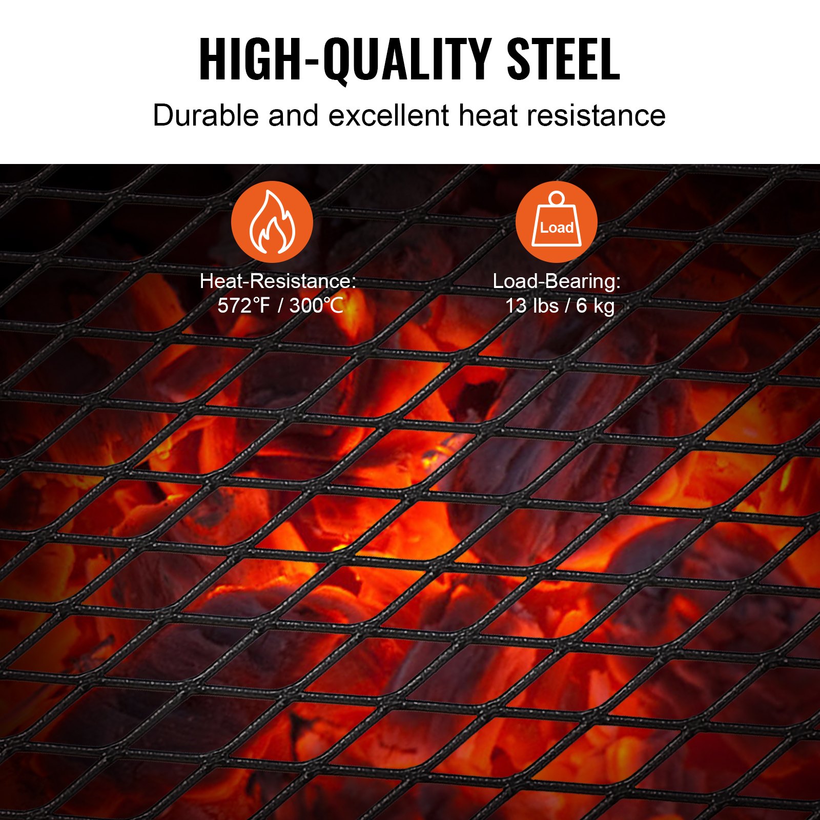 Folding Campfire Grill Portable Camping Fire Pit Steel Outdoor BBQ Picnic - Image 3