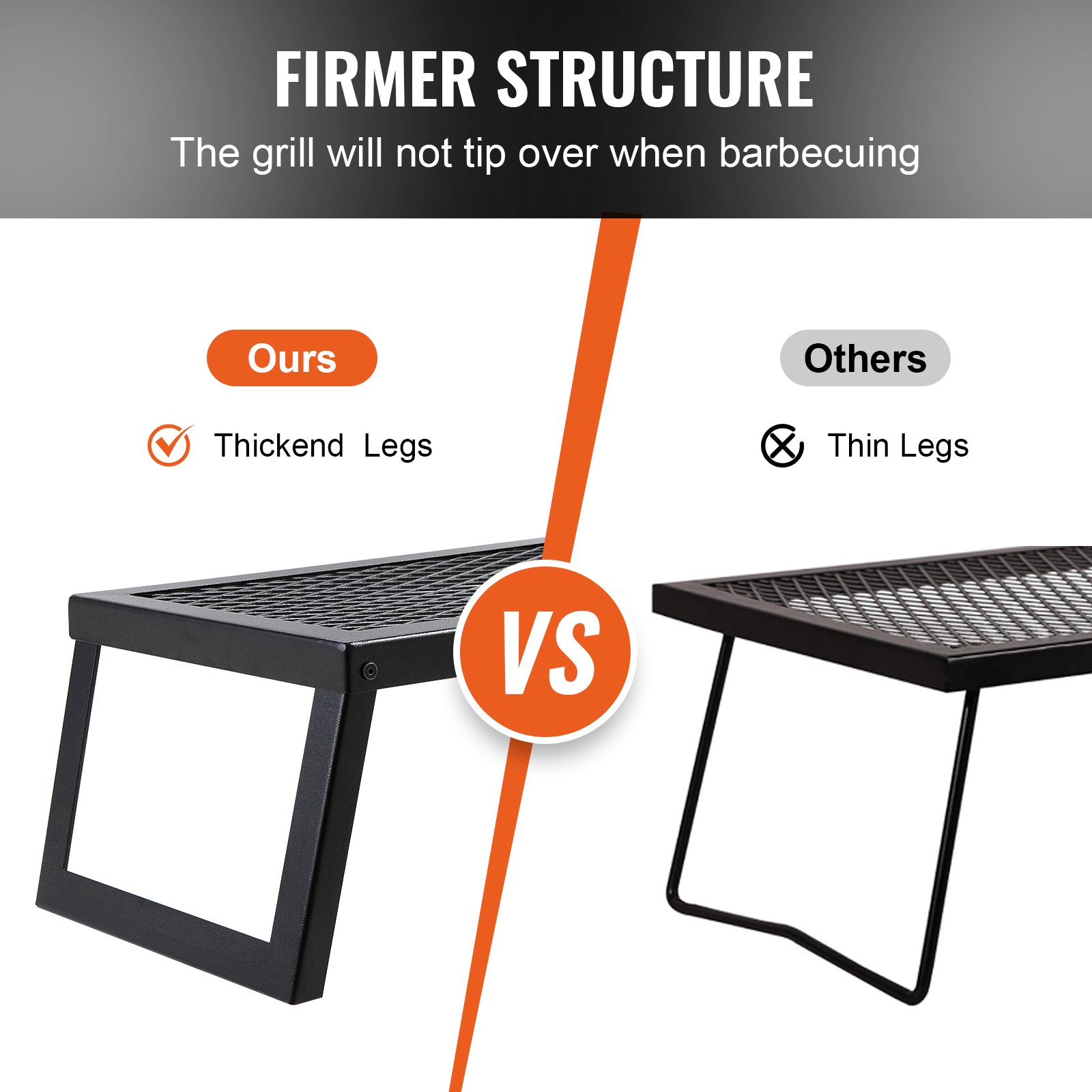 Folding Campfire Grill Portable Camping Fire Pit Steel Outdoor BBQ Picnic - Image 4
