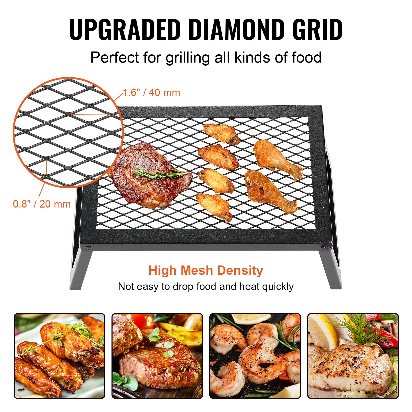 Folding Campfire Grill Portable Camping Fire Pit Steel Outdoor BBQ Picnic - Image 5