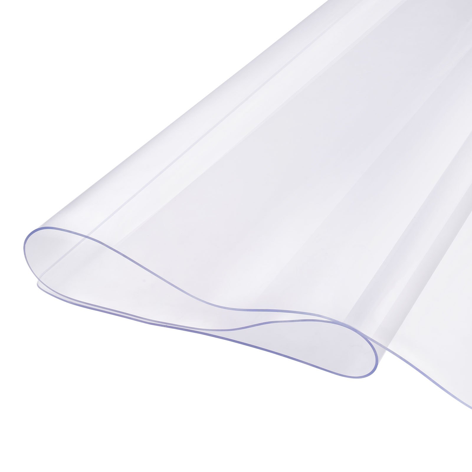 Plastic Table Cover, 42 x 60 Inch 2.0 mm Thick Clear Table Protector, Rectangle PVC Desk Mat, Waterproof & Easy Cleaning Desk Pad Tablecloth, for Office Dresser Dining Room Table Night Stand - Image 1