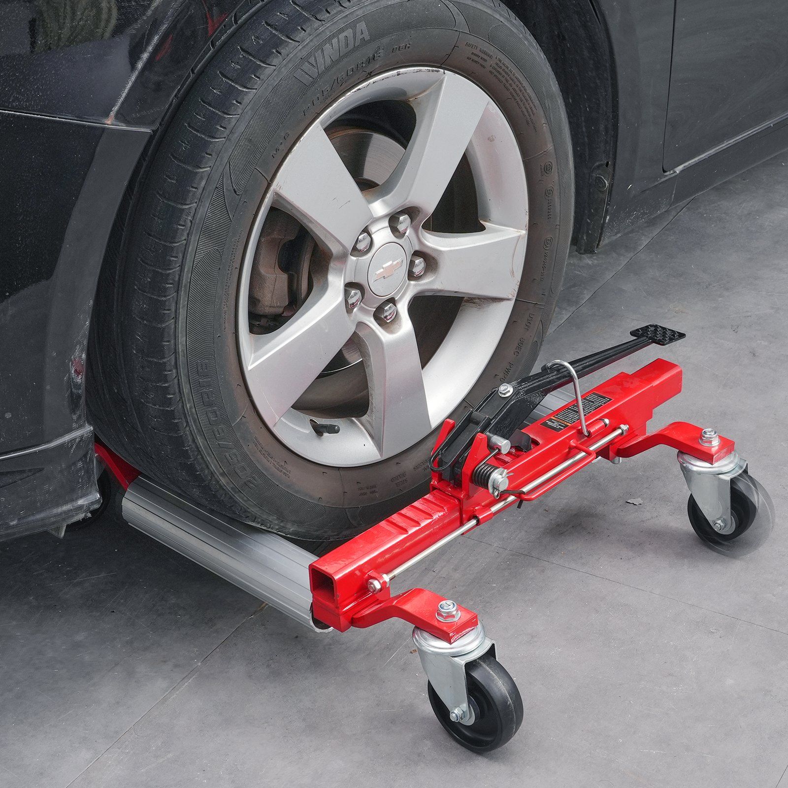 Wheel Dolly, Max Capacity 1500 Lbs Car Dolly, Car Jack Dolly Lifter with 360° Rotatable Wheels, Heavy Duty Vehicle Positioning Ratchet Tire Jack, for Vehicle Car Auto Repair Moving, Set of 4 - Image 8