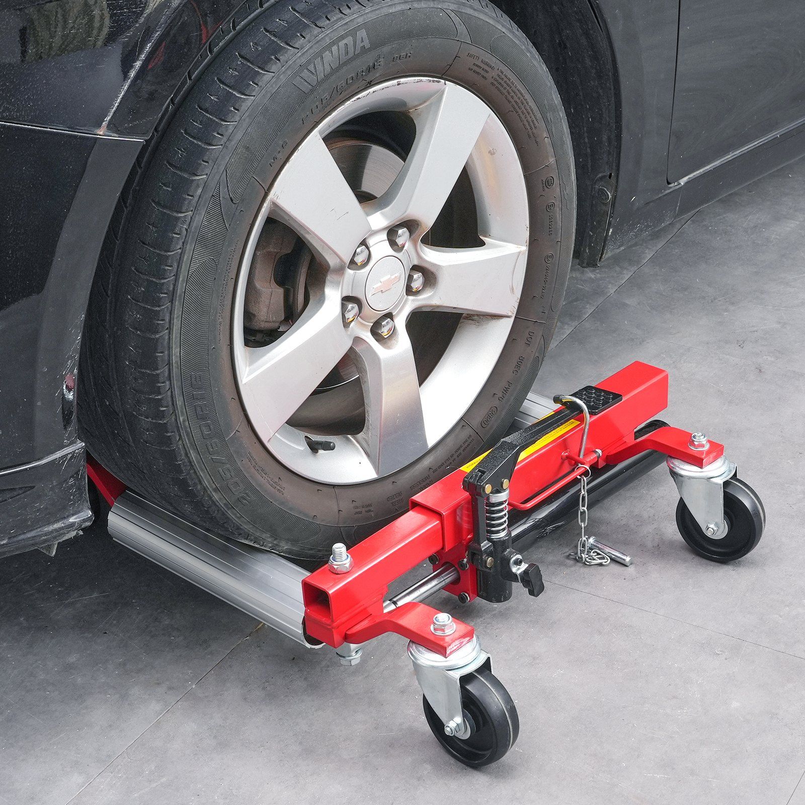 Wheel Dolly, Max Capacity 1500 Lbs Car Dolly, Car Jack Dolly Lifter with 360° Rotatable Wheels, Heavy Duty Vehicle Positioning Hydraulic Tire Jack, for Vehicle Car Auto Repair Moving, Set of 4 - Image 8