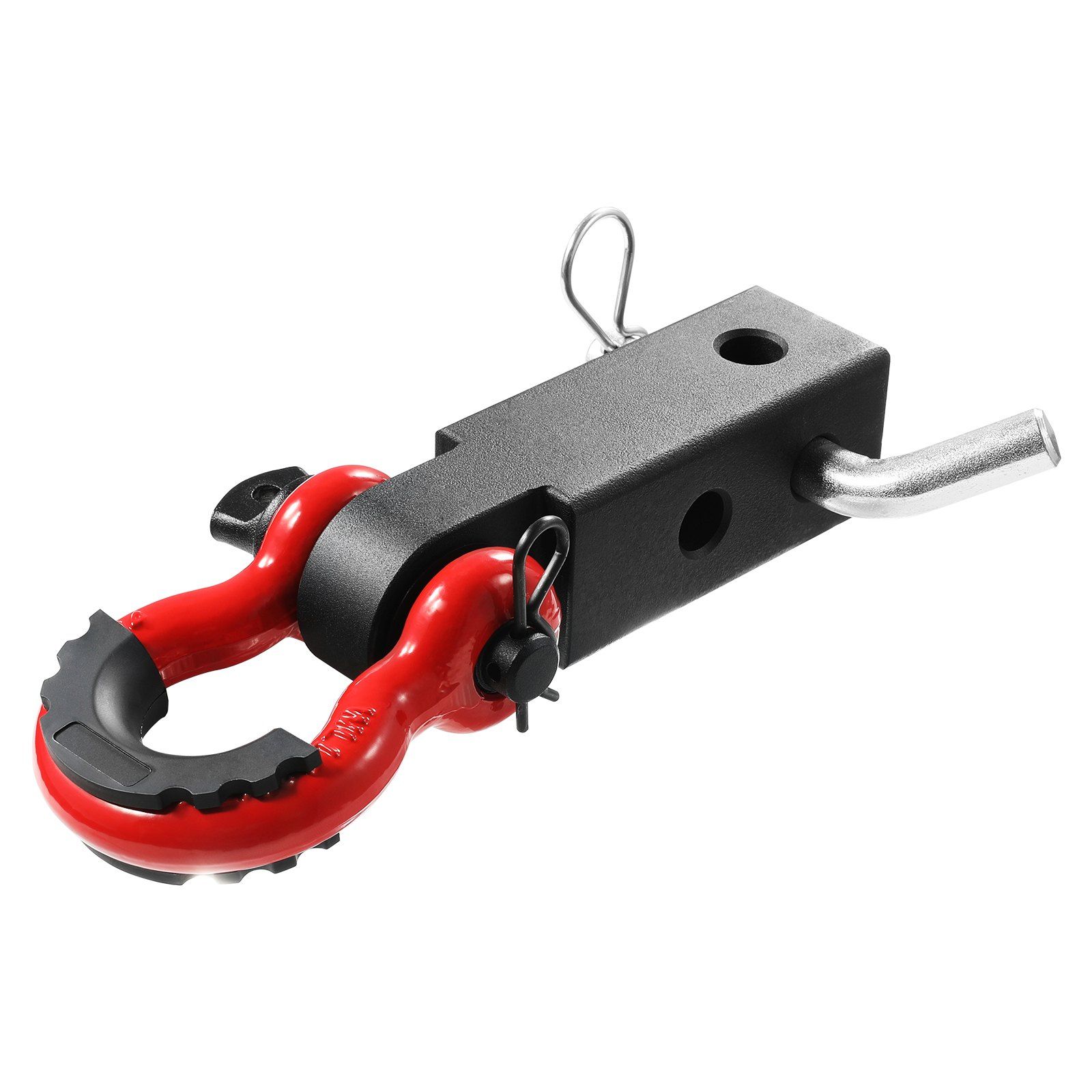 Shackle Hitch Receiver 50 mm, 29.9 Tons Breaking Strength, D Ring Shackle with Trailer Hitch Lock Pin, Heavy Duty Towing Accessories for Trucks, Jeeps, Off-Road Vehicle Recovery, Aluminum Alloy - Image 1