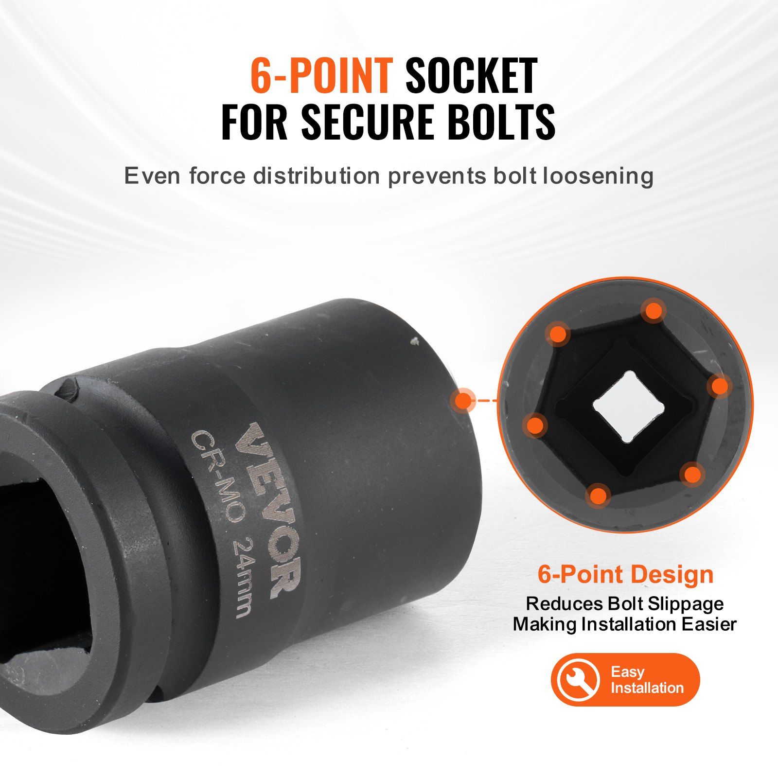 Axle Nut Impact Socket Set, 3/4