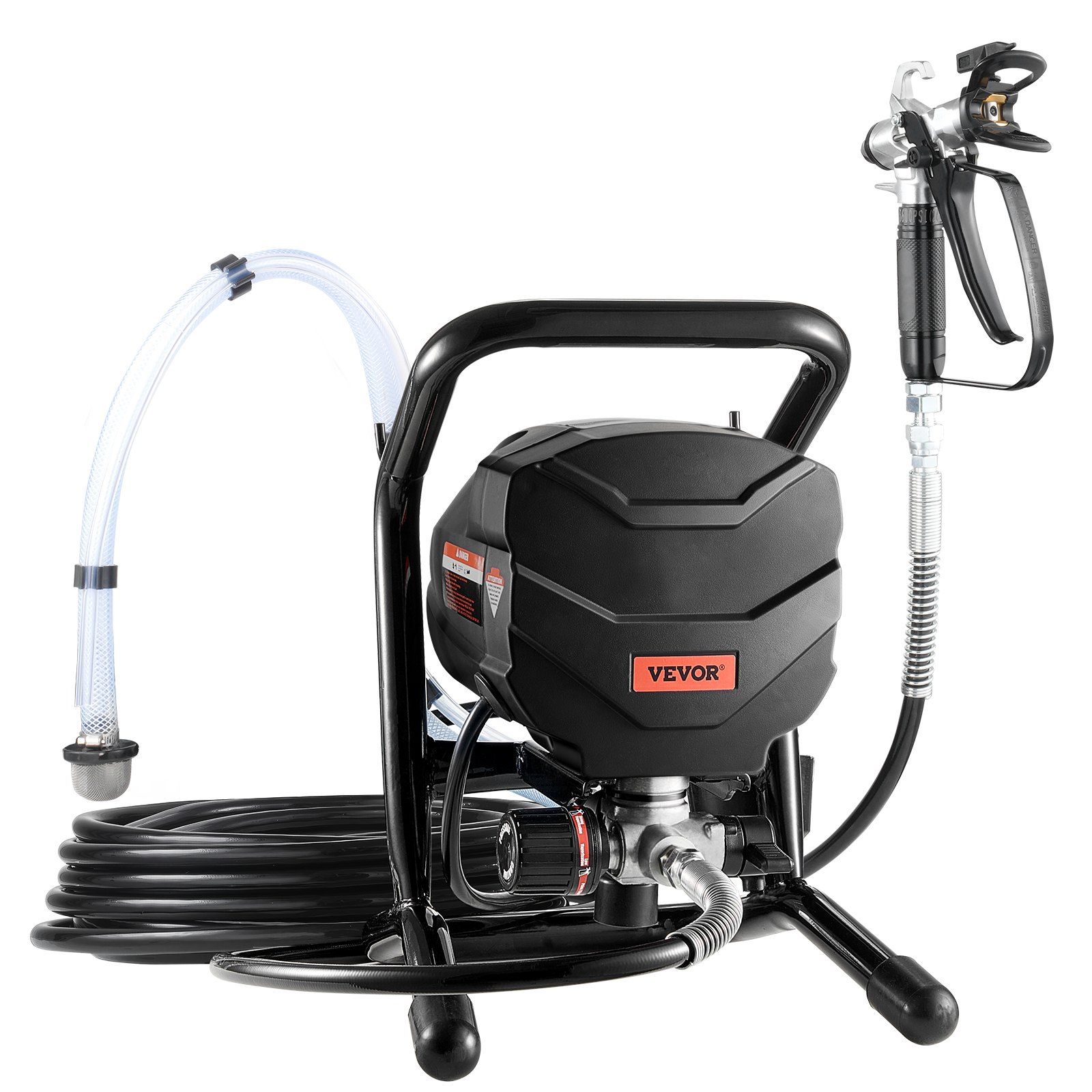 Stand Airless Paint Sprayer, 650W High Efficiency Airless Sprayer, 3000PSI Electric Paint Sprayer Machine Extension Rod and Cleaning Kits for Interior and Exterior Furniture/Fence/Home/House - Image 1