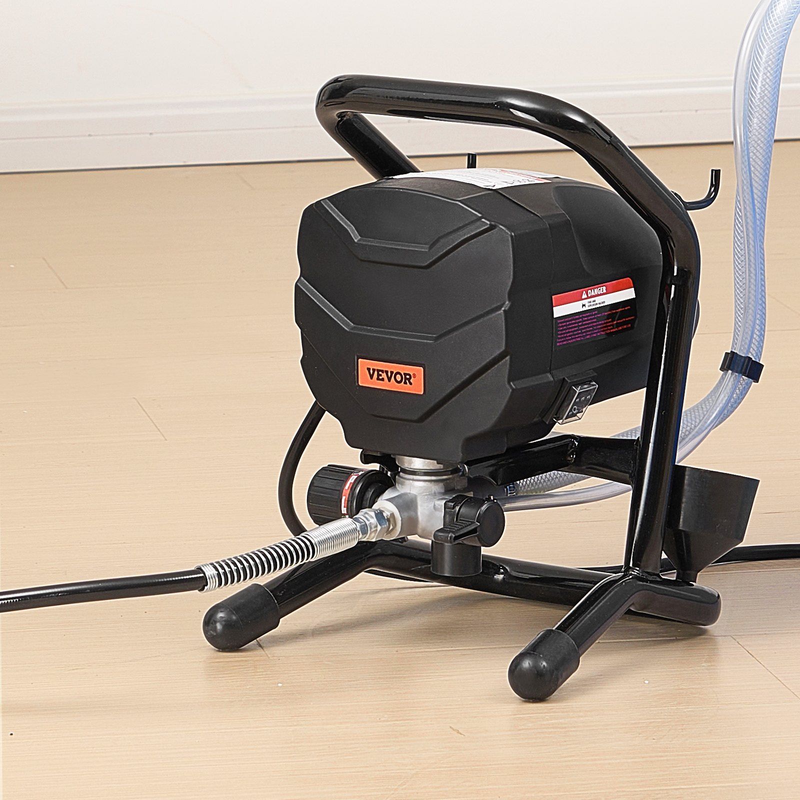 Stand Airless Paint Sprayer, 650W High Efficiency Airless Sprayer, 3000PSI Electric Paint Sprayer Machine Extension Rod and Cleaning Kits for Interior and Exterior Furniture/Fence/Home/House - Image 8