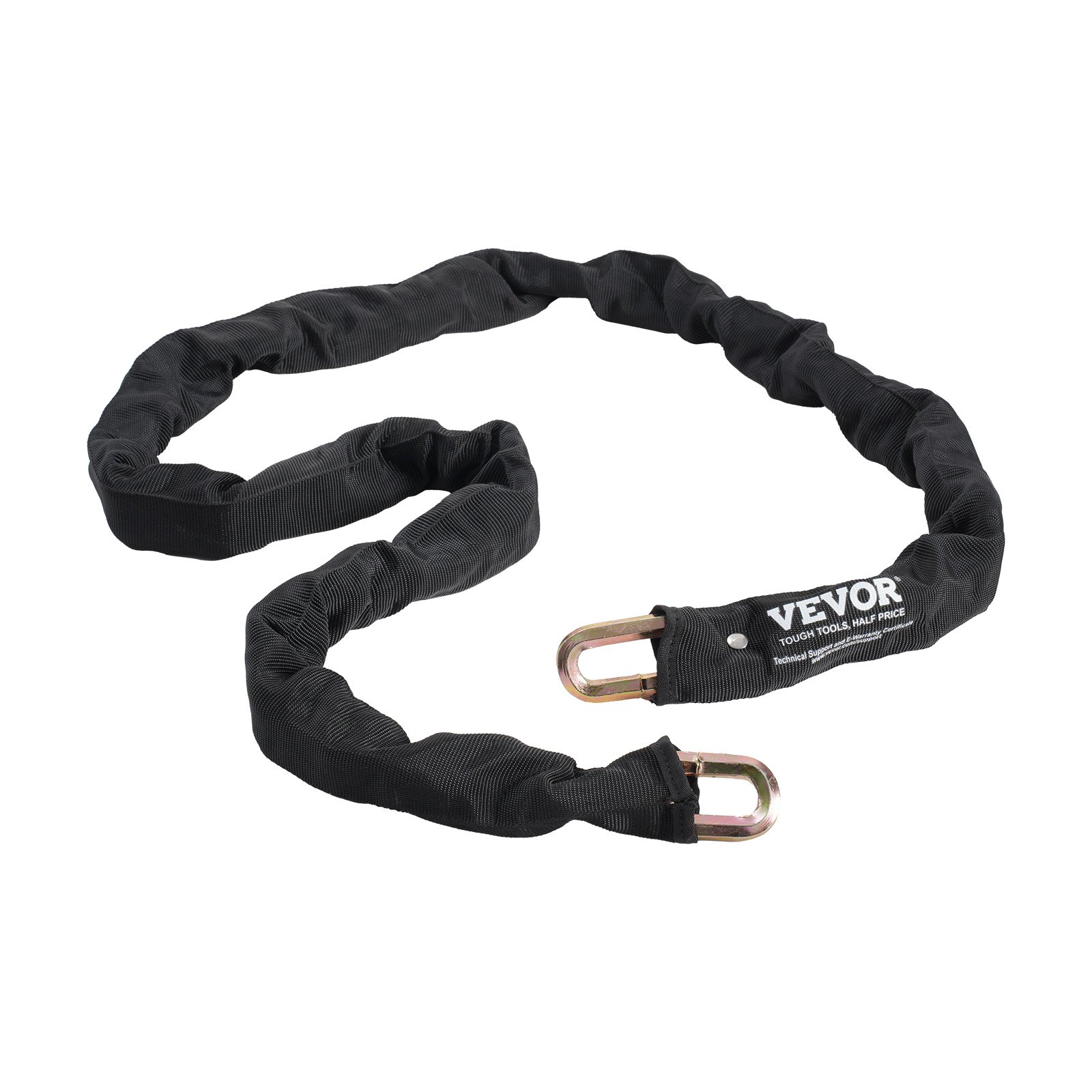 Bike Chain Lock, 5.91 Ft Security Bicycle Chain Lock, Heavy Duty Metal Steel Anti-Theft High Security Bike Locks, Perfect for Bike, Motorcycle, Scooter, Bicycle, Door, Fence, Gate, 9.5mm, Black - Image 1