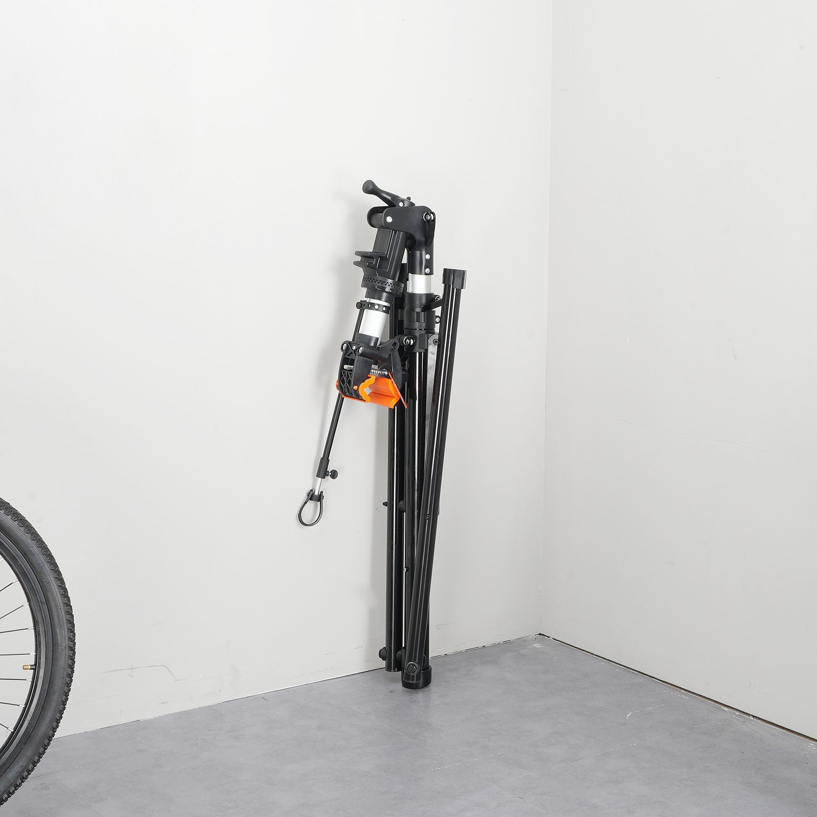 Bike Repair Stand, 66 lbs Heavy-duty Aluminum Bicycle Repair Stand, Adjustable Height Bike Maintenance Workstand with Magnetic Tool Tray Telescopic Arm, Foldable Bike Work Stand for Home, Shops - Image 8
