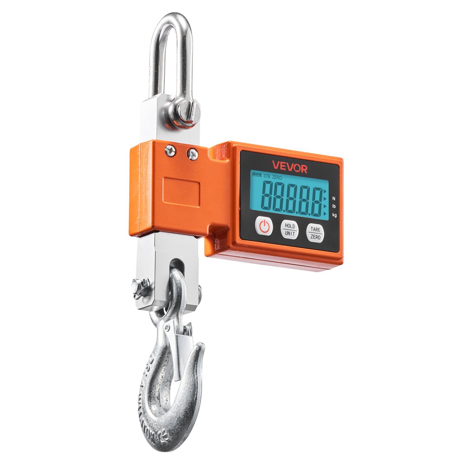 Digital Crane Scale, 1100 lbs/500 kg Max Capacity, Heavy Duty Industrial Hanging Scale with Cast Aluminum Case & LCD Display, 100 g Division & 3 Unit Switch, Auto-Off Setting for Garage - Image 1