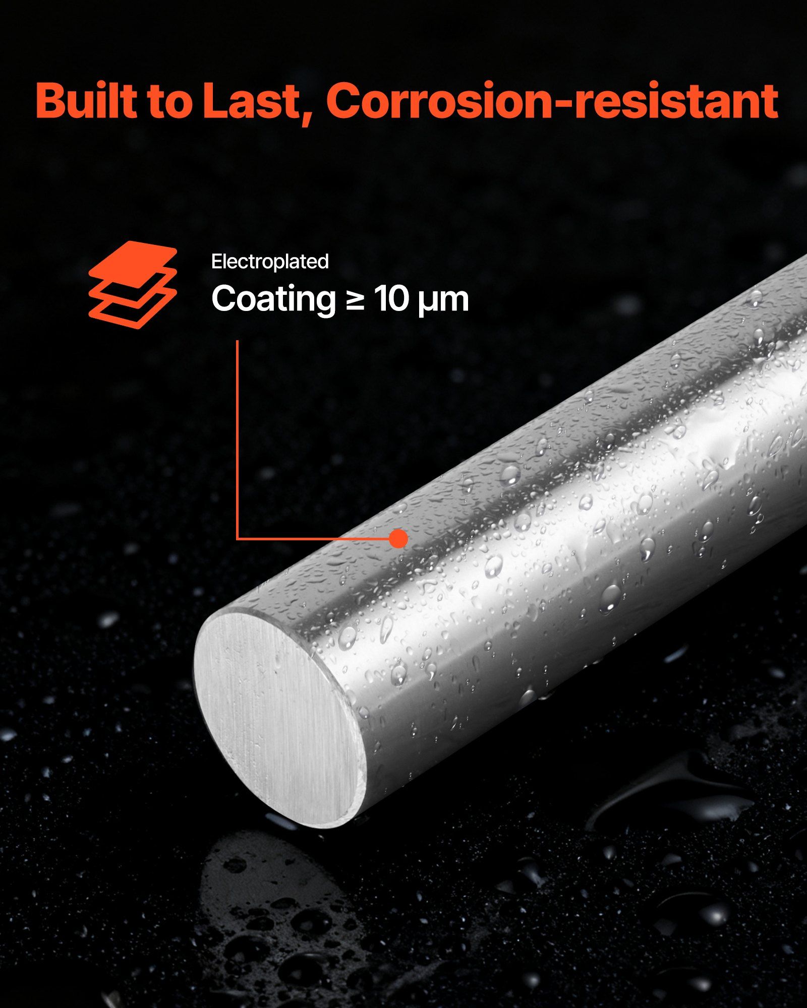2PCS Linear Motion Rod, 25 mm x 1000 mm (0.98 x 39.4 in), SFC25 Carbon Steel Linear Rod Shaft, Anti Rust and High Precision, High Hardness Shaft, for Cutting Grinding Milling Drilling Machine - Image 4