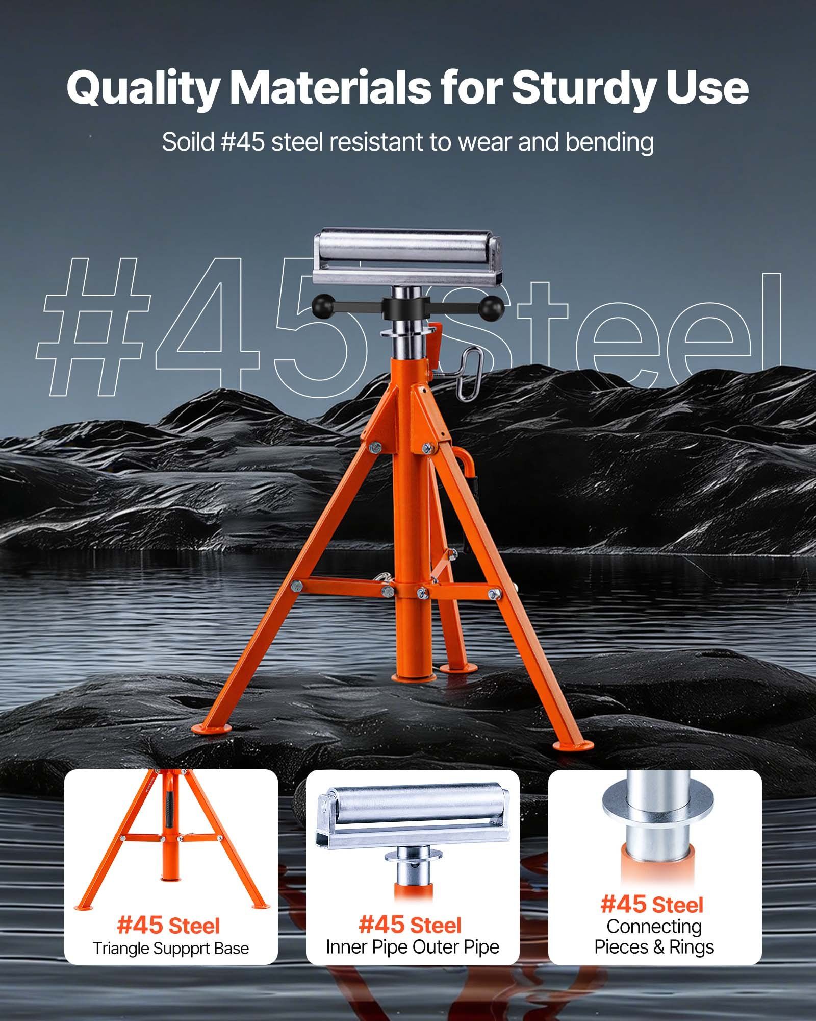 Roller Stand, Heavy Duty 1136 KG Load Capacity, 27.6