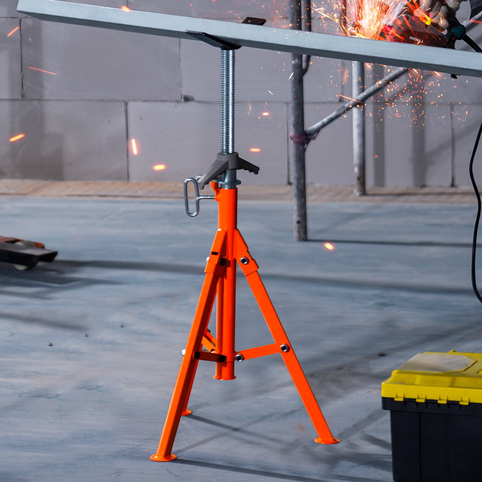 Pipe Stand, 2500LBS Heavy Duty Pipe Jack Stands, 27.2