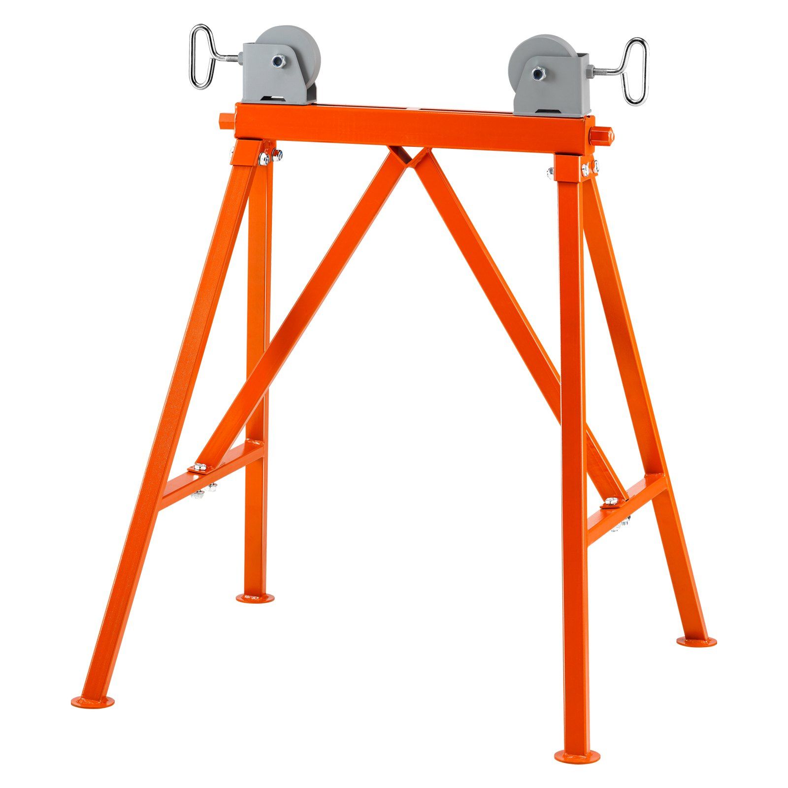 Pipe Stand with Roller Head 2500 LBS Load for 2-36 inches Pipes 45# Steel - Image 1