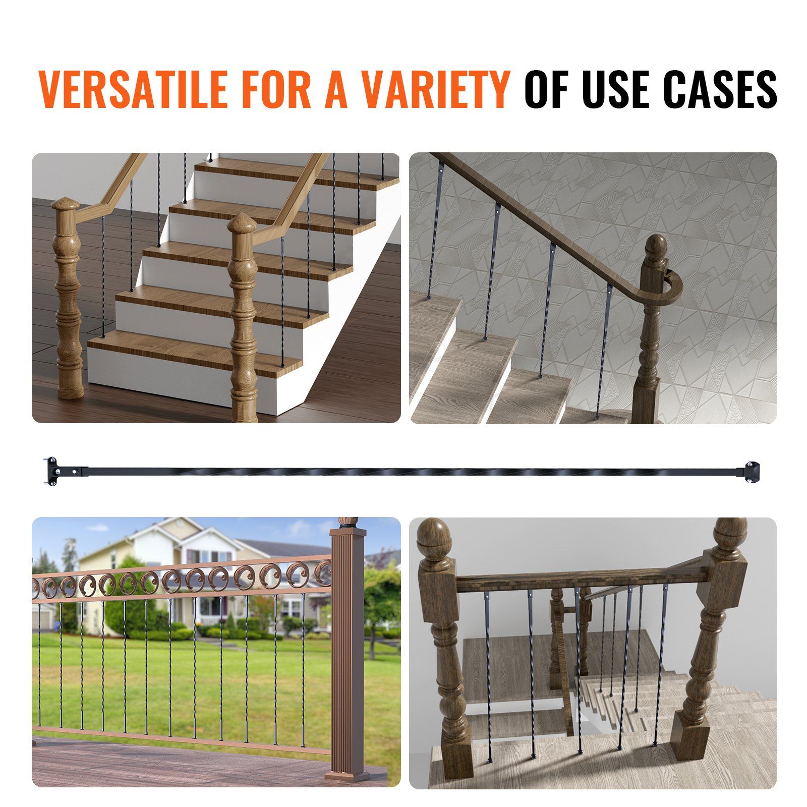 Staircase Metal Balusters, 44'' x 1/2