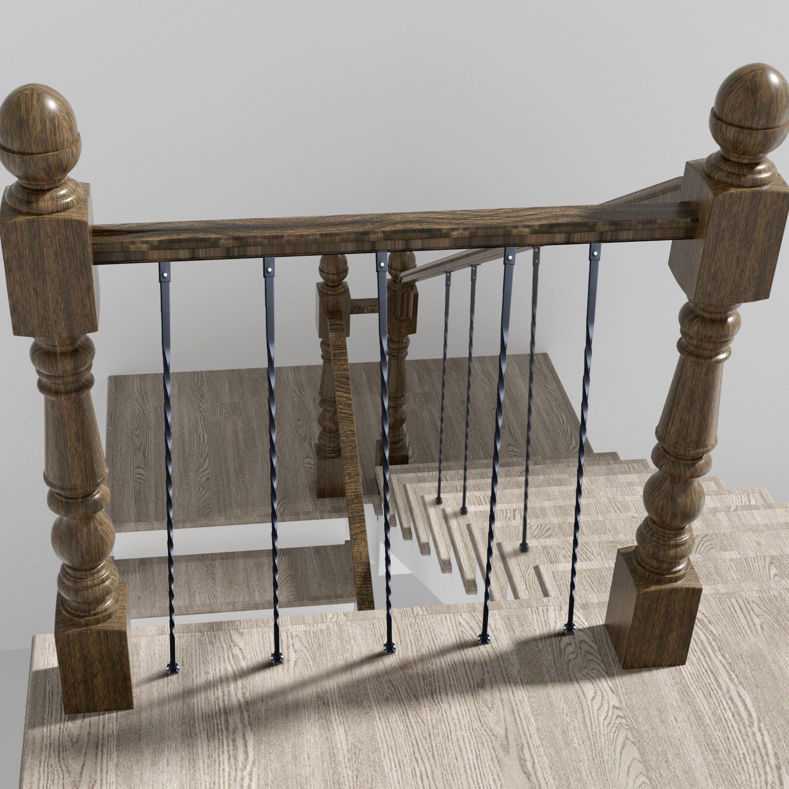 Staircase Metal Balusters, 44'' x 1/2