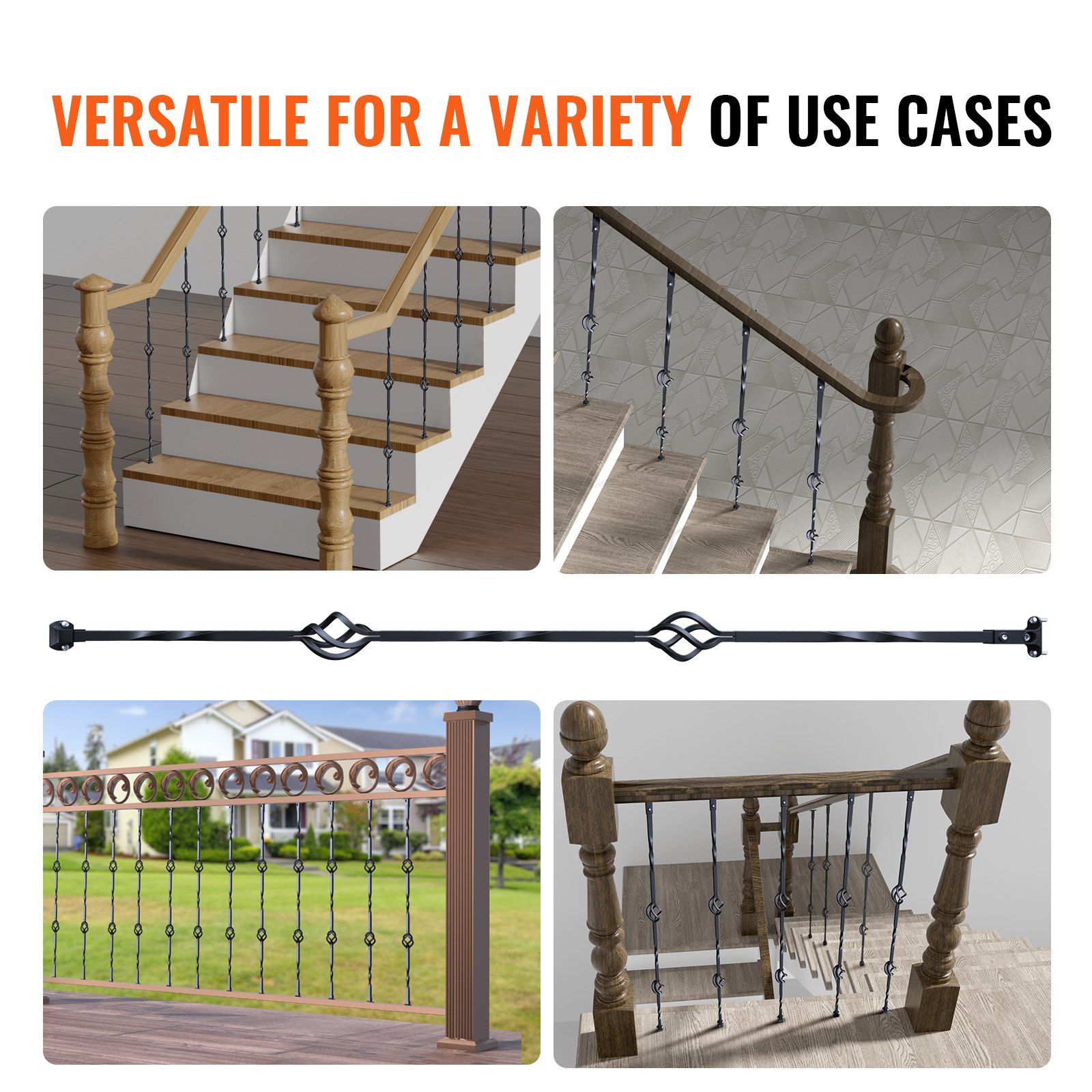 Staircase Metal Balusters, 44'' x 1/2