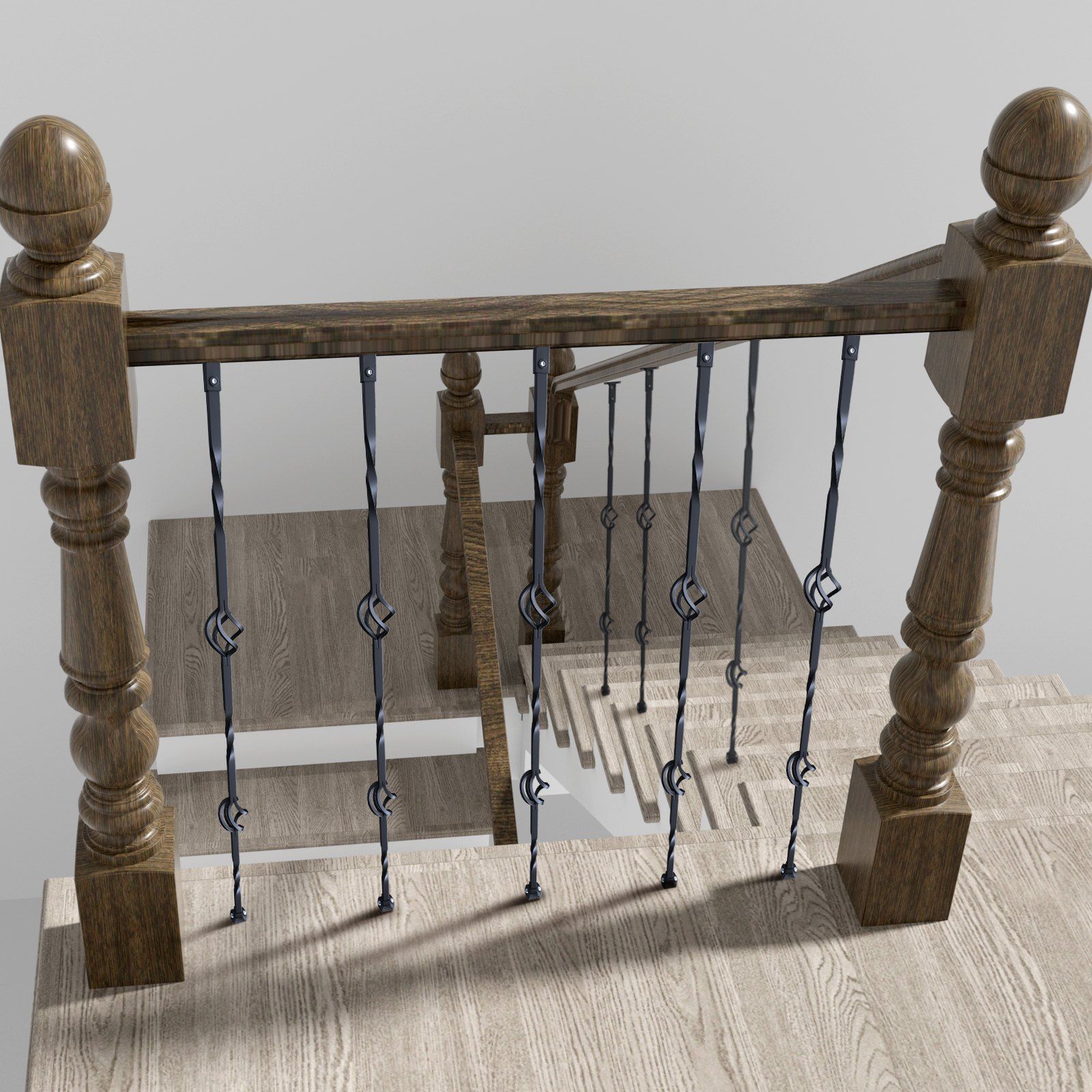 Staircase Metal Balusters, 44'' x 1/2