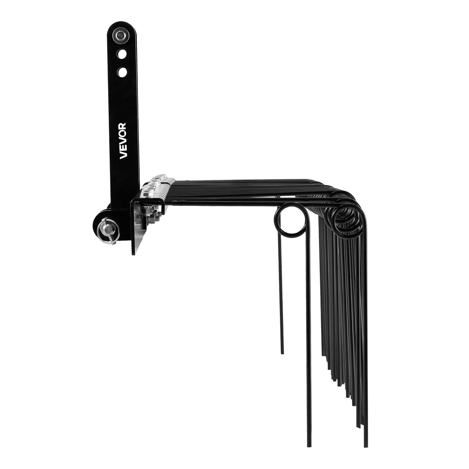 150 cm Tow Behind Landscape Rake, 3 Point Hitch Lawn Dethatcher Rake, 26 Spring Steel Tines, for Category 1 Tractors, Heavy Duty & Rust-Resistant Rakes Tractor Attachments for Leaves Pine Needles - Image 1