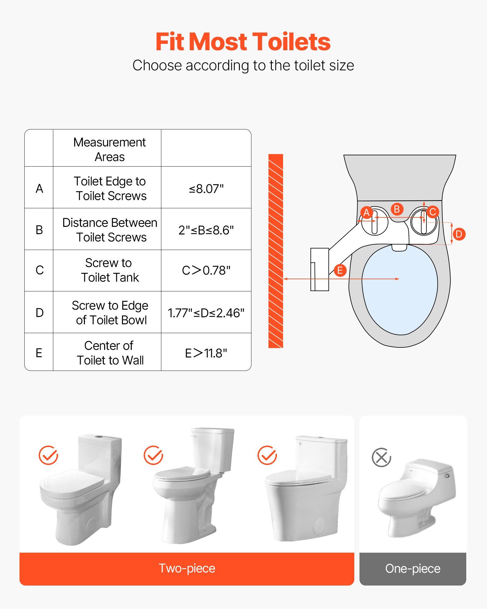 Bidet Attachment for Toilet, Non-Electric Bidet Toilet Seat Attachment - Dual Retractable Nozzles, Adjustable Water Pressure,  Easily Installed Cold Water Sprayer for Rear Feminine Wash, White - Image 5